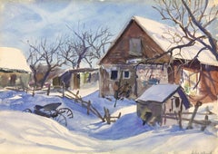 Farmyard in Snow