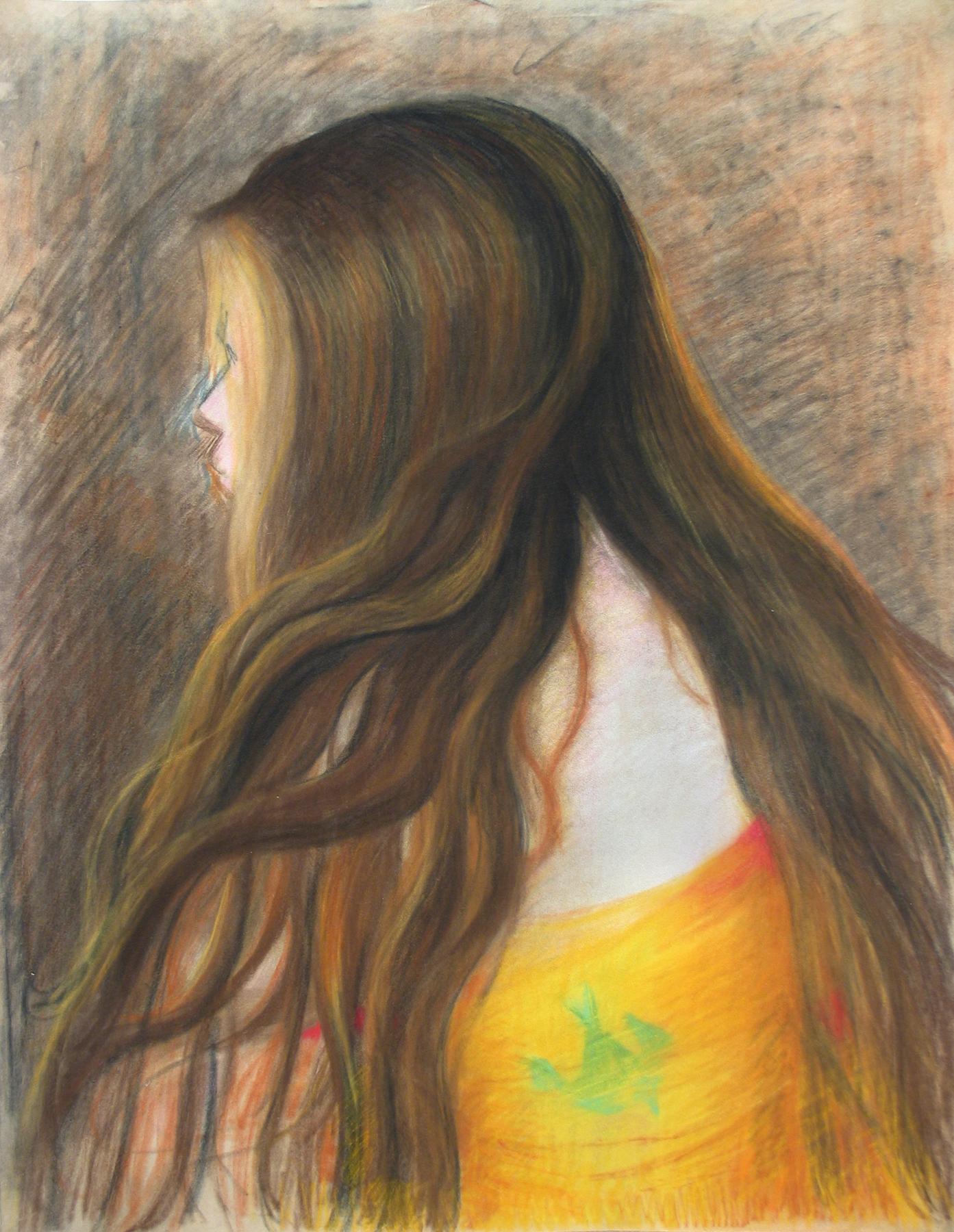 Medium Portrait Drawings and Watercolors