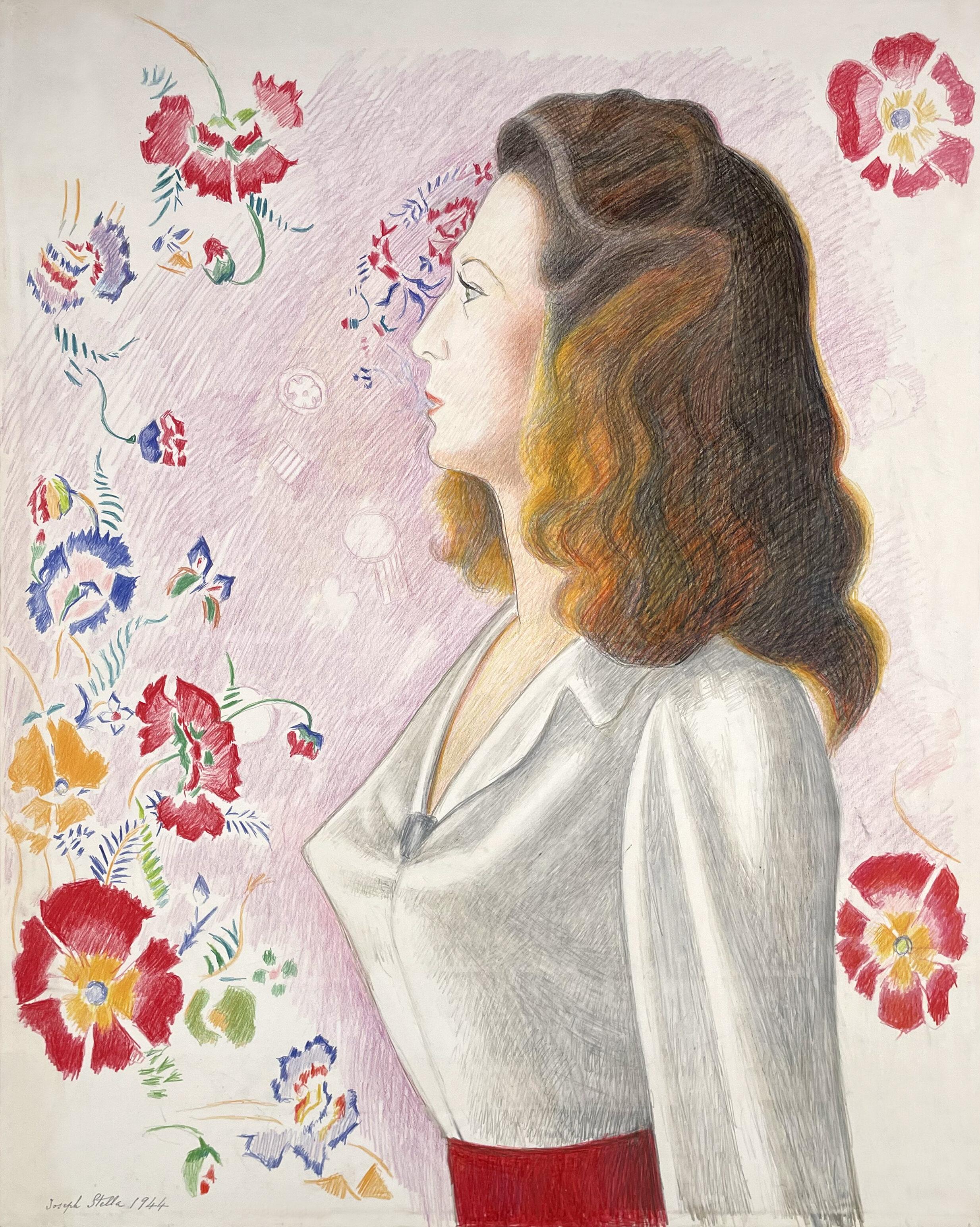 Medium Portrait Drawings and Watercolors