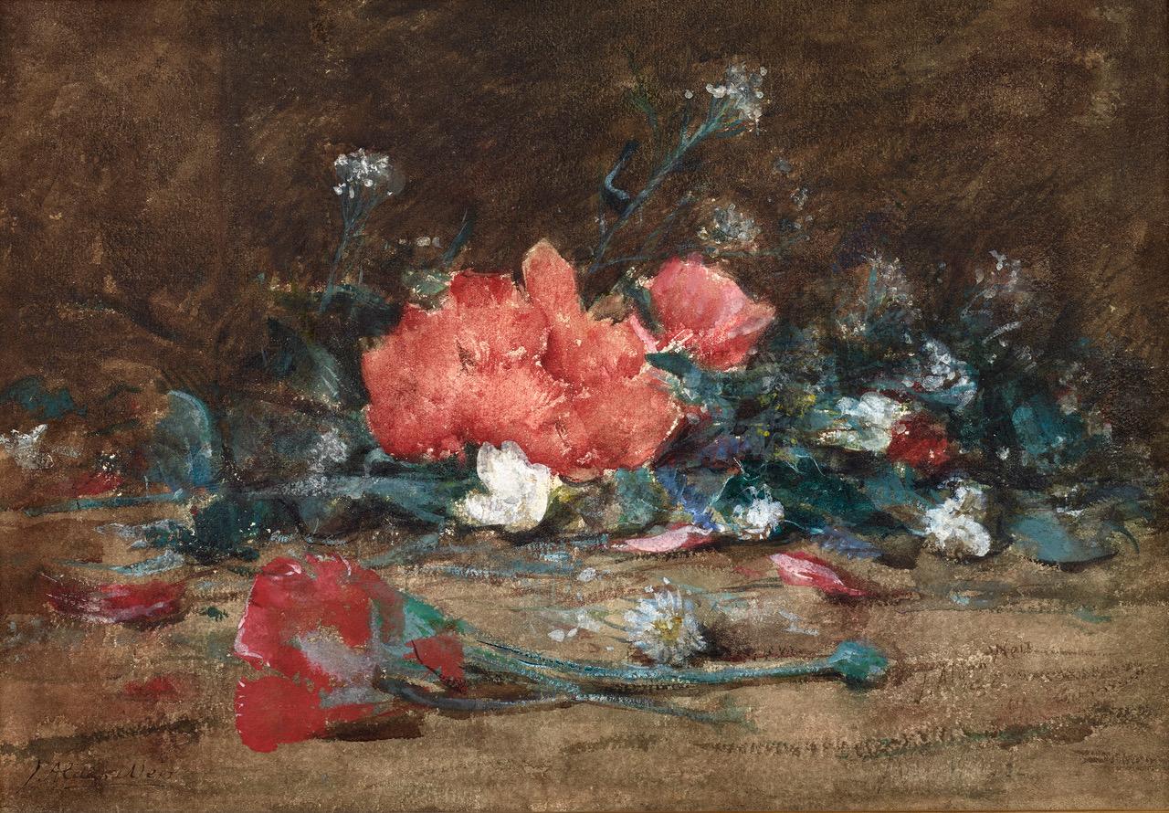 Still-Life de Julian Alden Weir - Flores