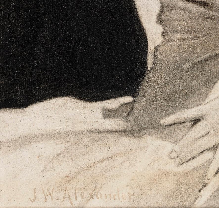 Silhouette di una giovane ragazza - Art Estetismo di John White Alexander