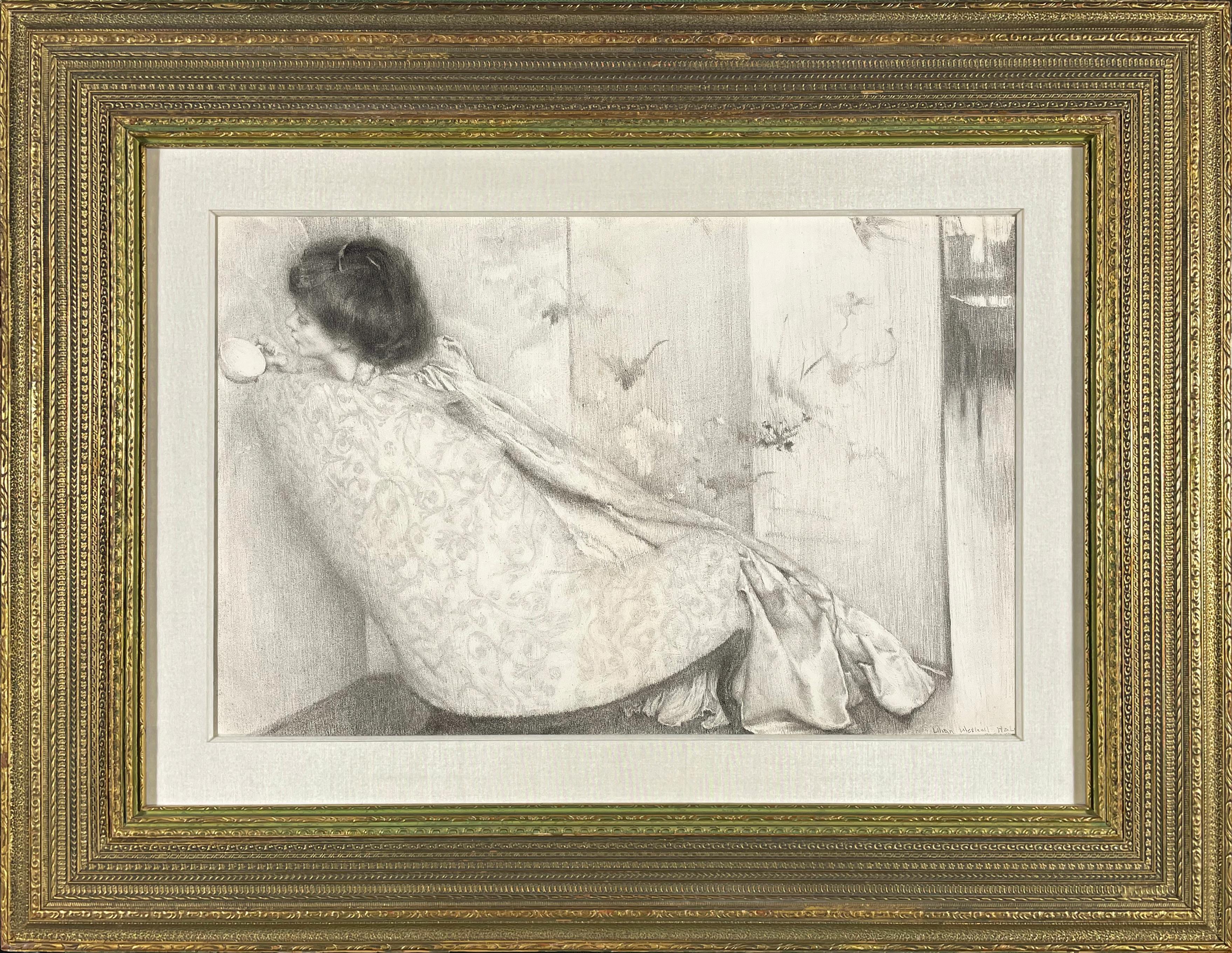 Reading Tea Leaves - American Impressionist Art by Lilian Westcott Hale