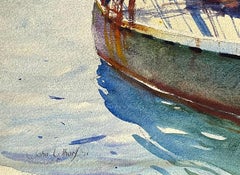 The Rose Dorothea Watercolor on Paper, Signed 1926, 13.25 x 20.38 in