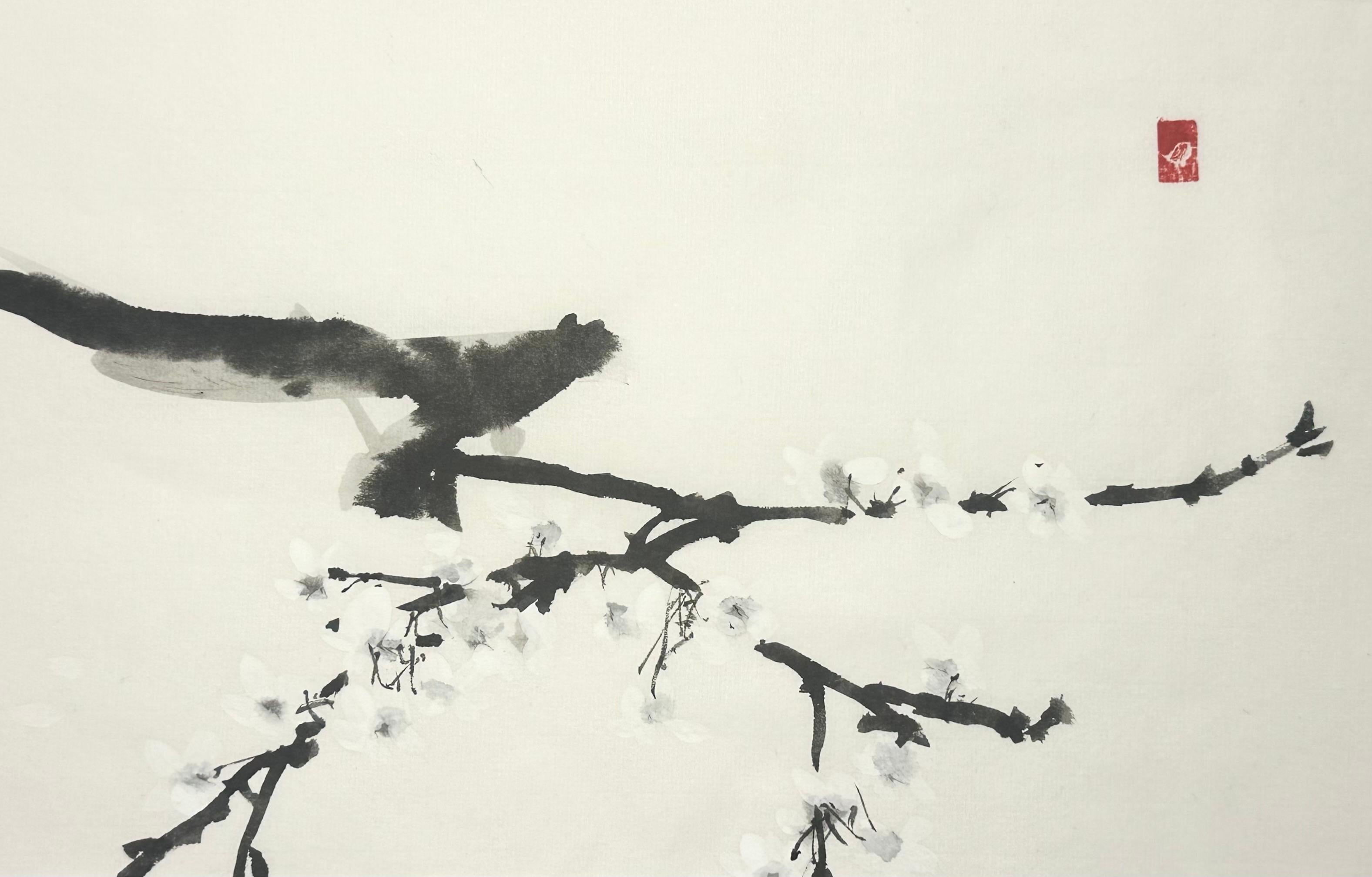 Sumi-e ink painting