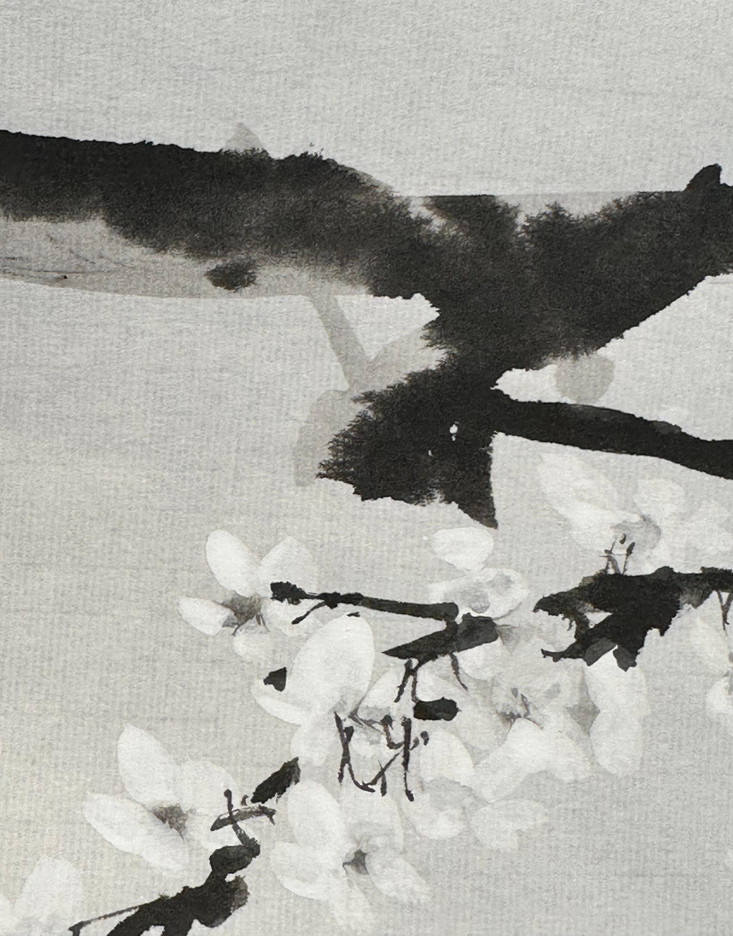 Peinture à l'encre Sumi-e - Art de Roberto Necco