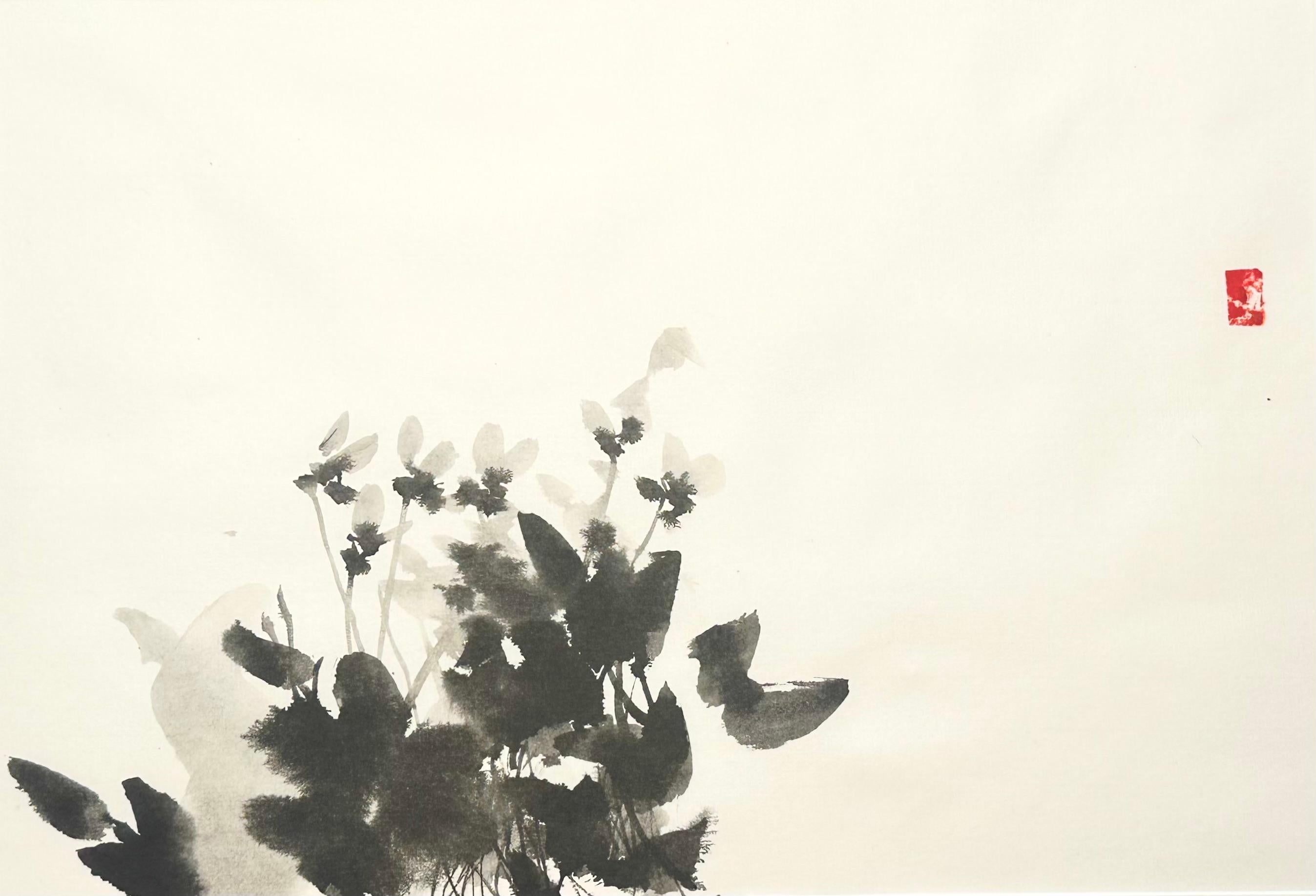 Sumi-e ink painting