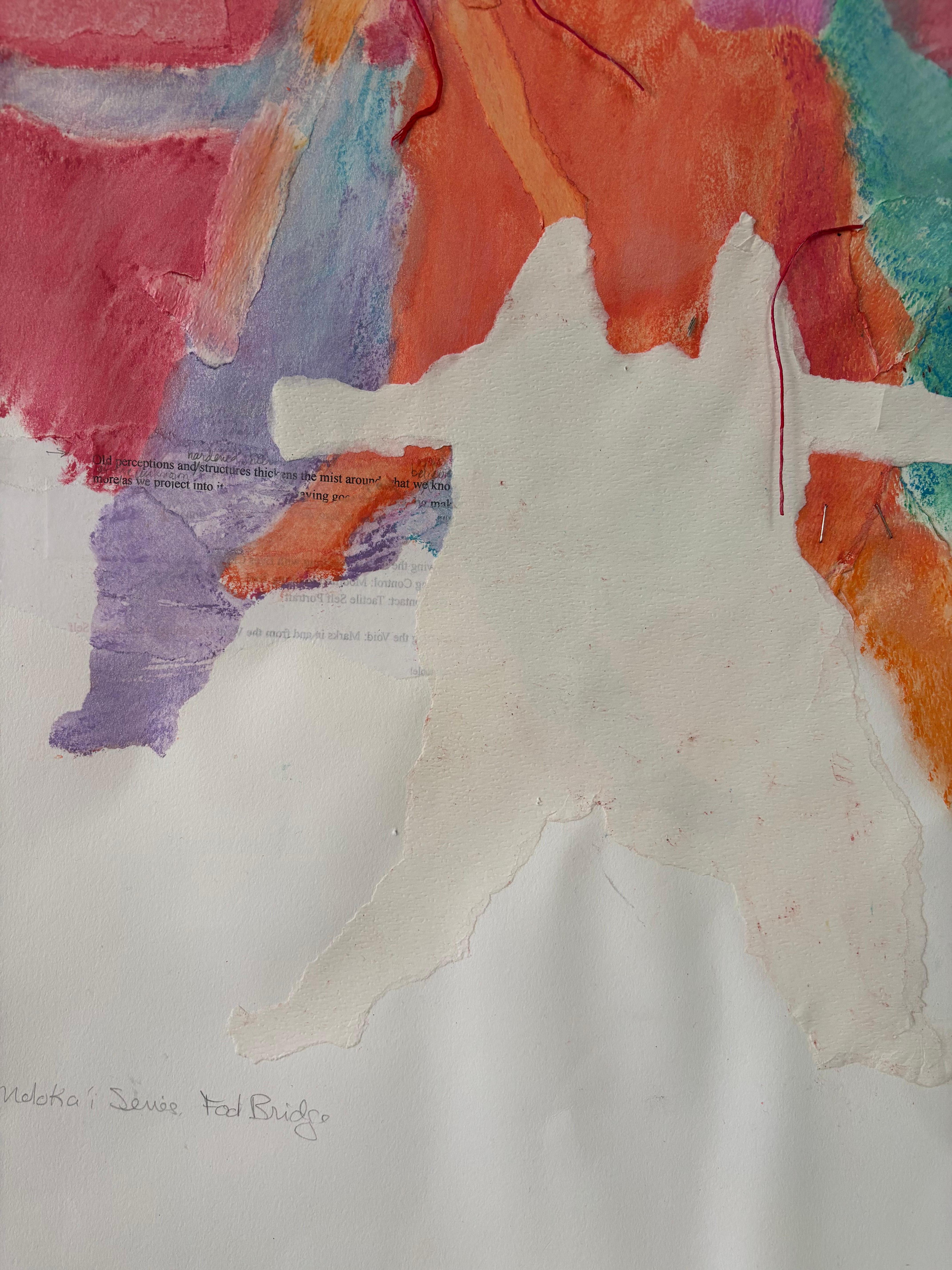 The materials are acrylic paint, and simple marking implements of graphite and Art Graf. Art Graf is a water-soluble media that comes in tailor’s squares, easily fitting into the hand to use the edges or the flat sides. In this marking series on