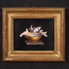 Rare 19th Century Italian Micromosaic, the Capitoline Doves
