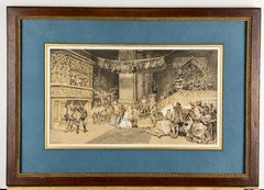 Ludovico Marchetti, "Avant le tournoi", lavis