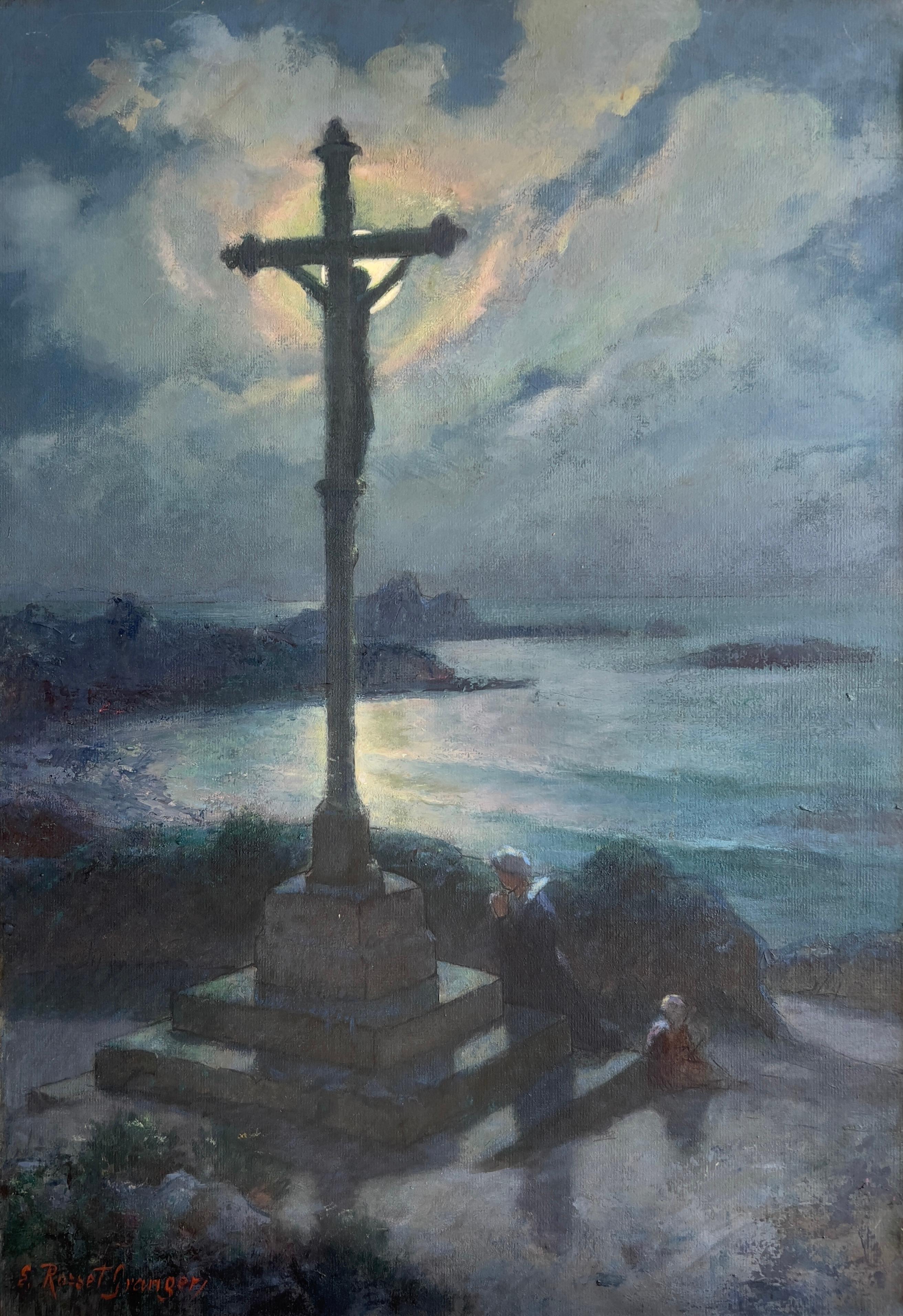 Edouard Rosset-Granger, Souvenir de Bretagne, gouache in vendita 1