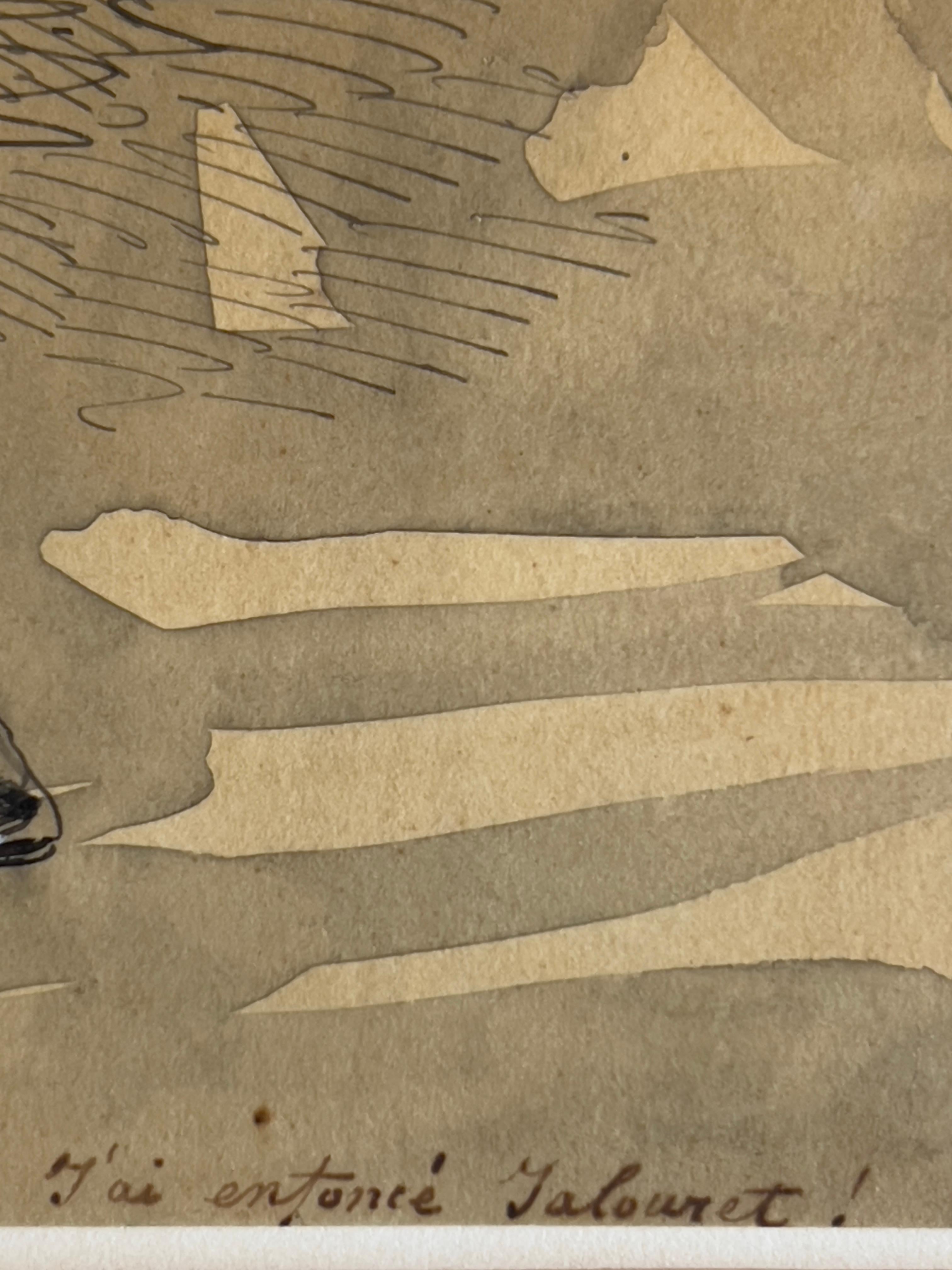 Caractéristique de la production de Gavarni, ce dessin est à rapprocher de plusieurs autres portraits-charges représentant des personnages masculins en pied dans la même posture, debout, les mains dans les poches et le ventre bedonnant. 
L'homme
