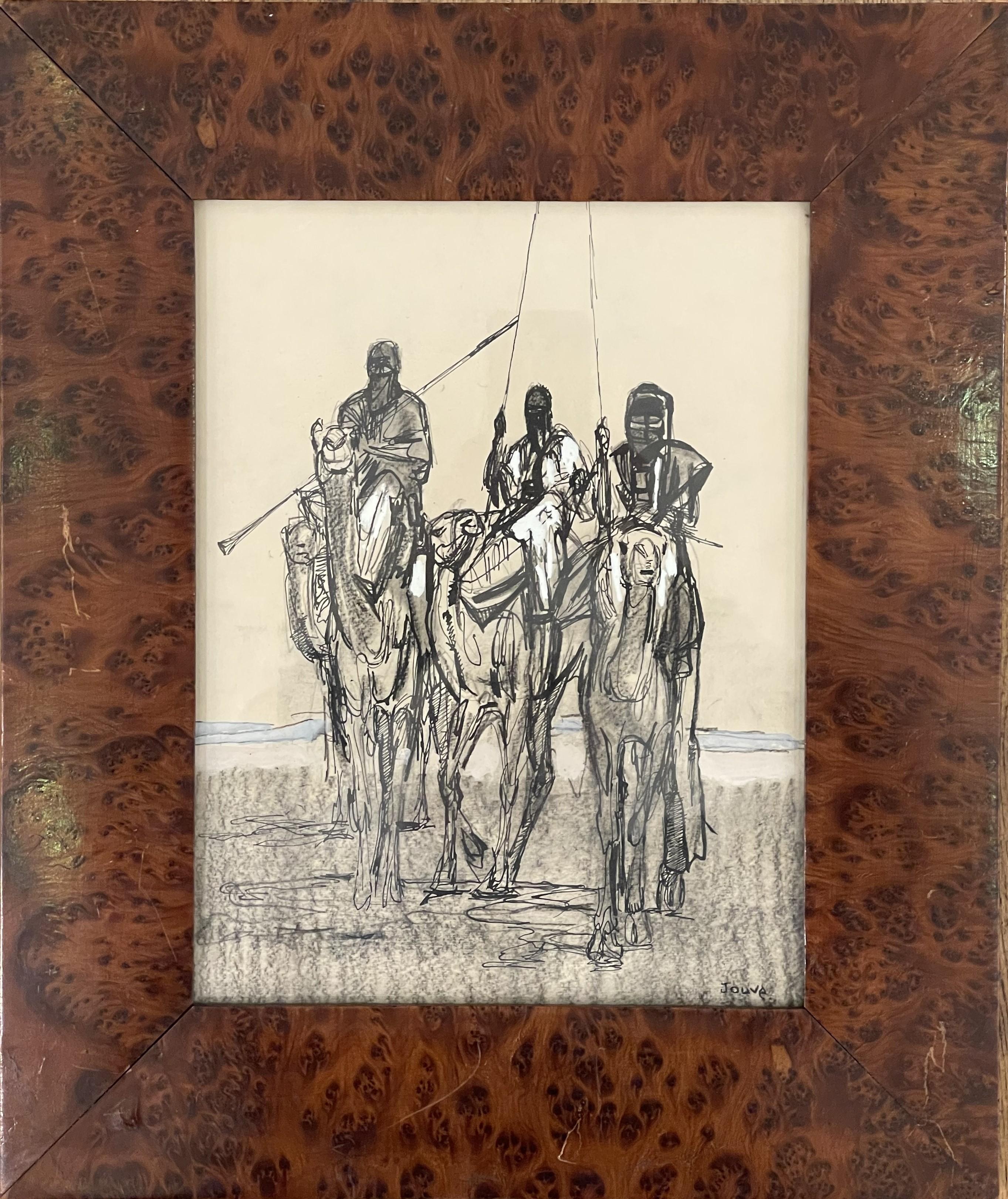 Paul JOUVE (1878-1973), « Les rameurs du camel »