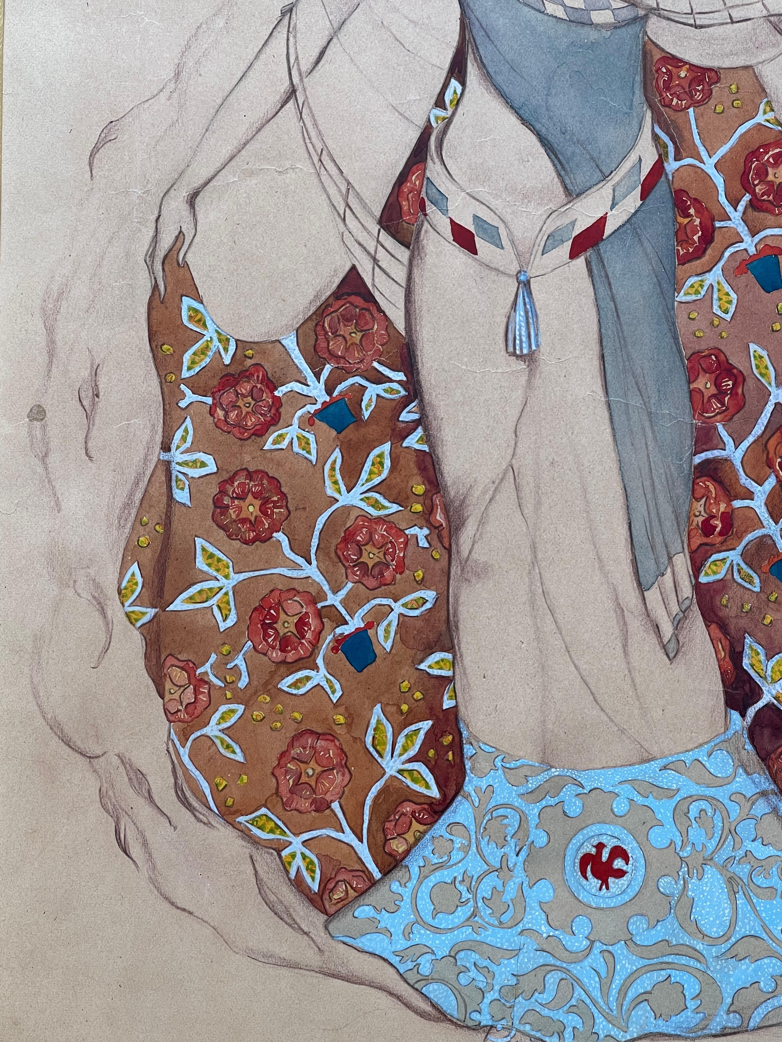 Russian painter and decorator, Bakst revolutionized scenography in the early 20th century with his creations for Diaghilev's Ballets Russes, such as « Shéhérazade » and « L'Après-midi d'un faune. » By the 1910s, Bakst's style had taken hold in