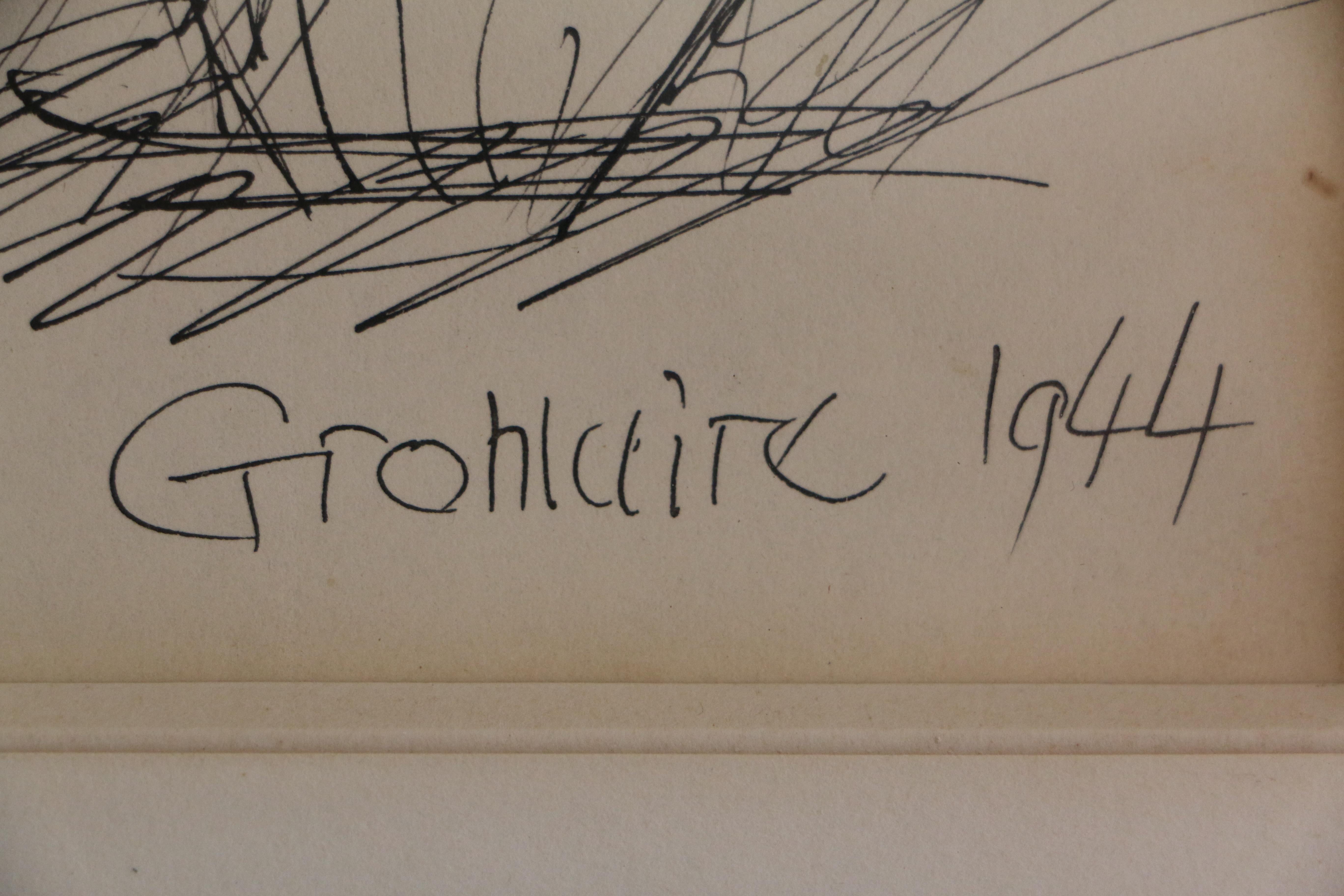 Marcel GROMAIRE (1892-1971), liegender Akt (Französische Schule), Art, von Marcel Gromaire 