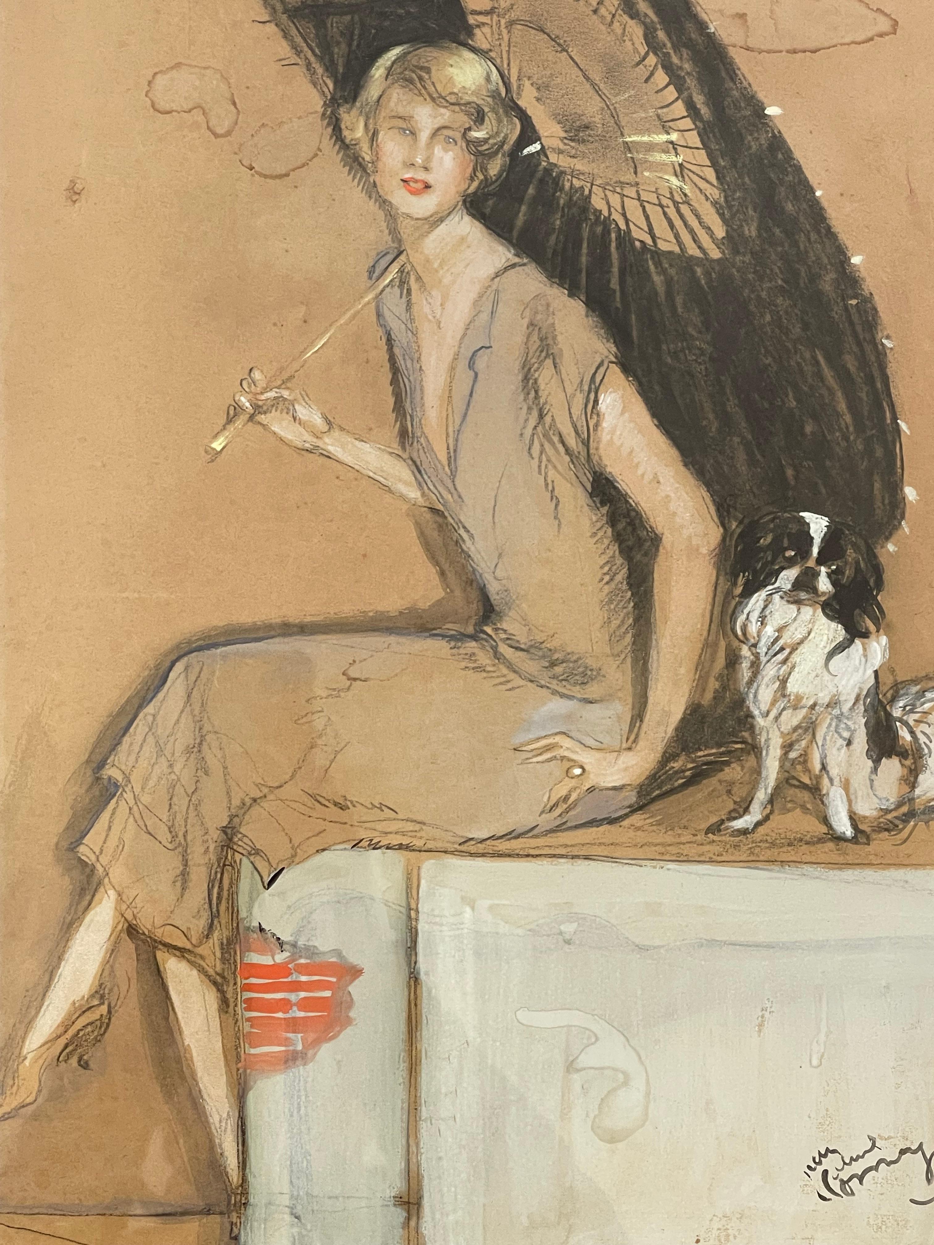 Jean-Gabriel Domergue (1889–1962) was a renowned French painter and engraver, celebrated especially for his portraits of elegant women or, more precisely, a feminine figure in a style that evolved over time, clearly recognizable, marked by Art