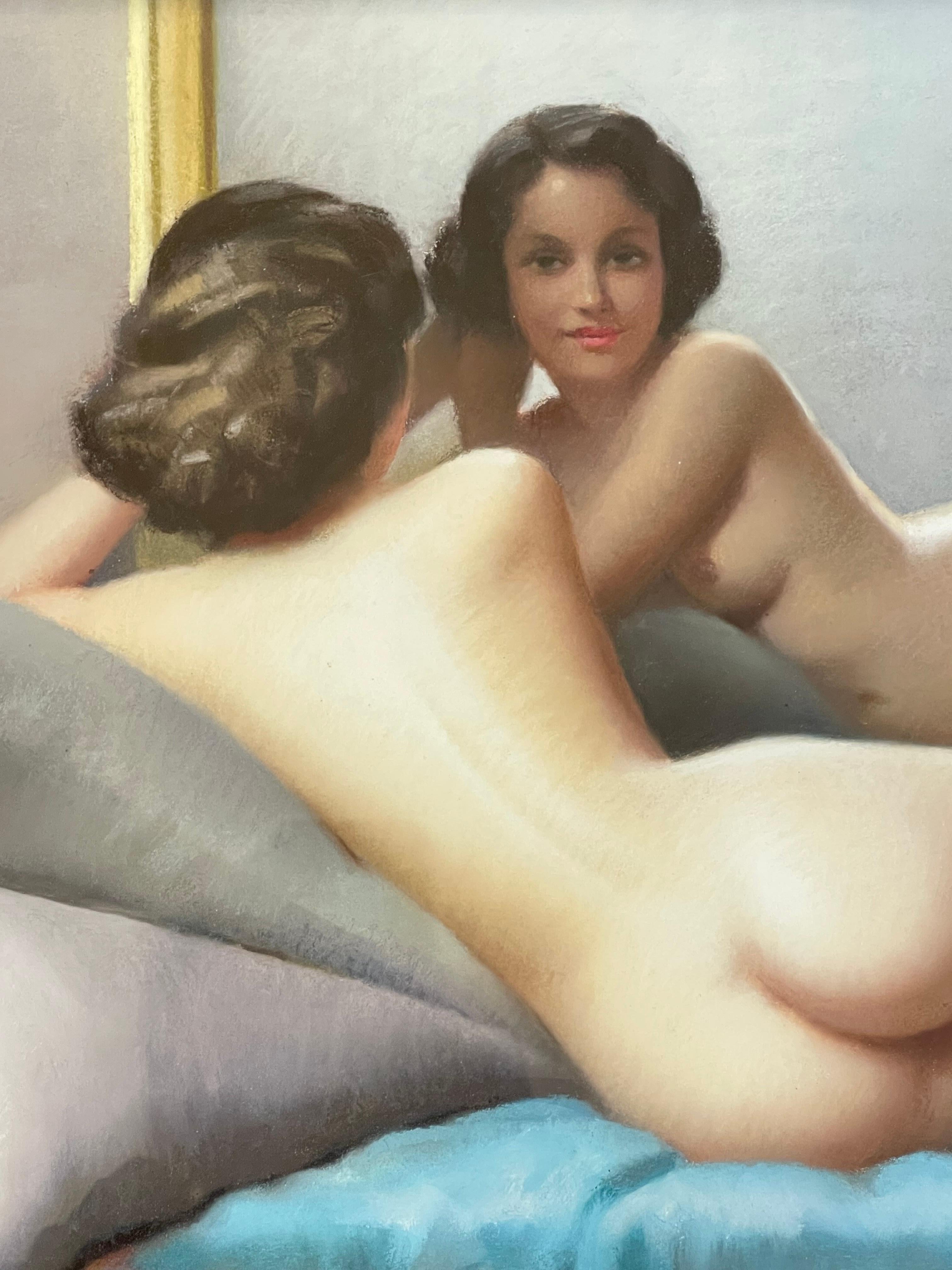 Robert Duflos was an exceptionally precocious painter whose work primarily consisted of highly accomplished pastels and nudes. His artistic production is concentrated within a single decade (the 1920s) as he passed away at the young age of 31.

-