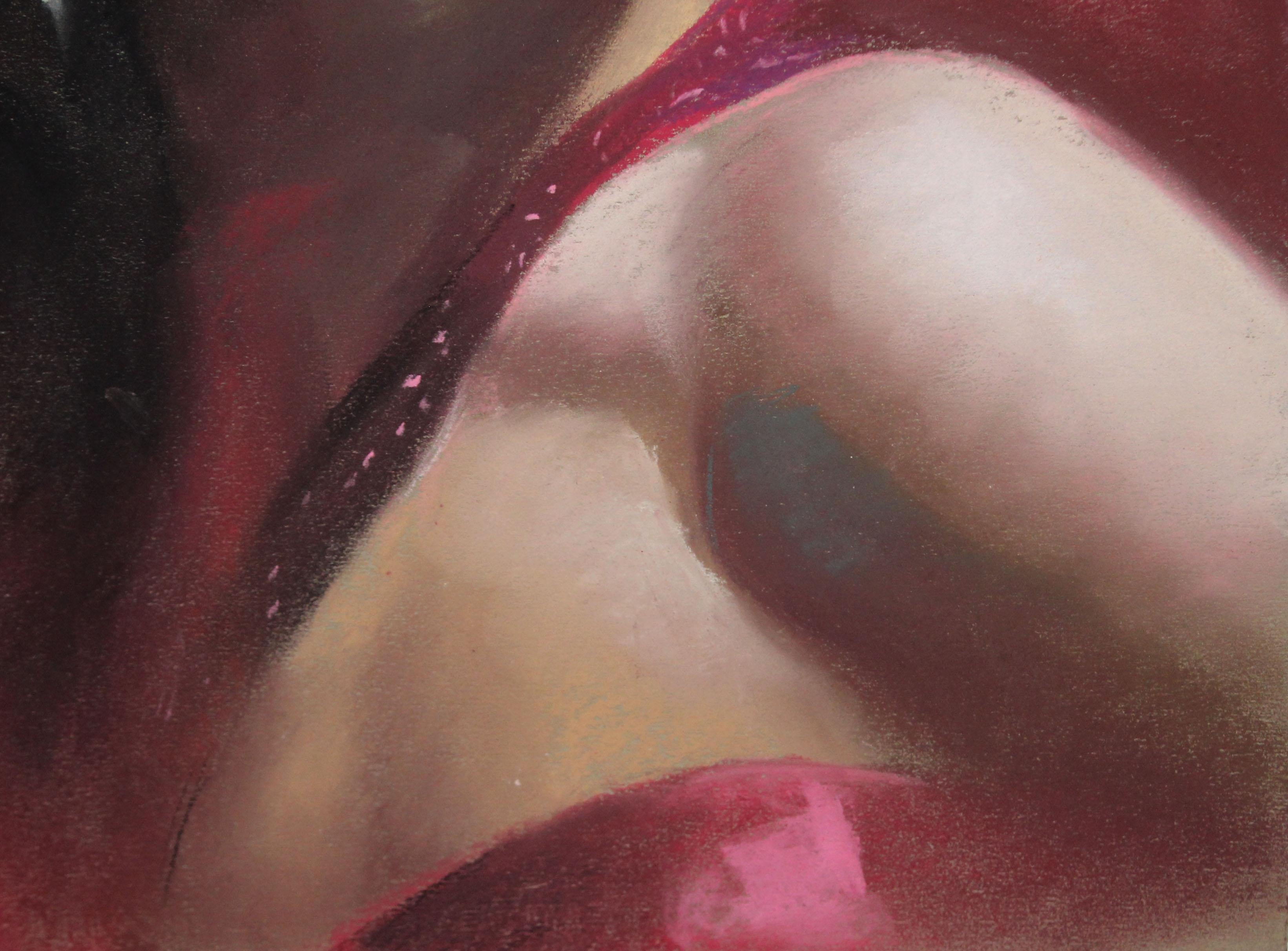 Domingo Alvarez Gómez (1942) - Marilyn Monroe - Dibujo al pastel en venta 4