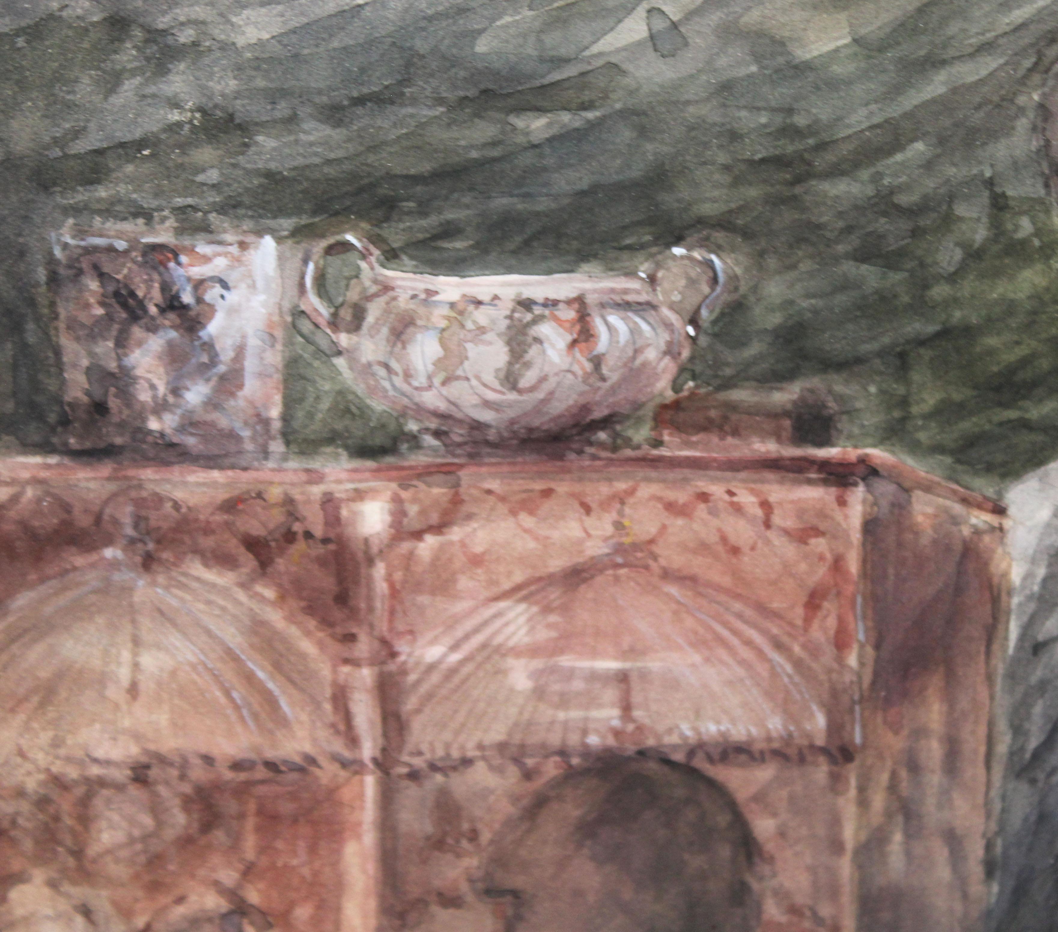 La obra va firmada por el artista en la parte inferior, pero me resulta ilegible el nombre

Se presenta enmarcada la pintura

El estado de la obra es bueno

Medidas obra: 46 x 32 cm.

Medidas marco: 75 x 64 cm.
