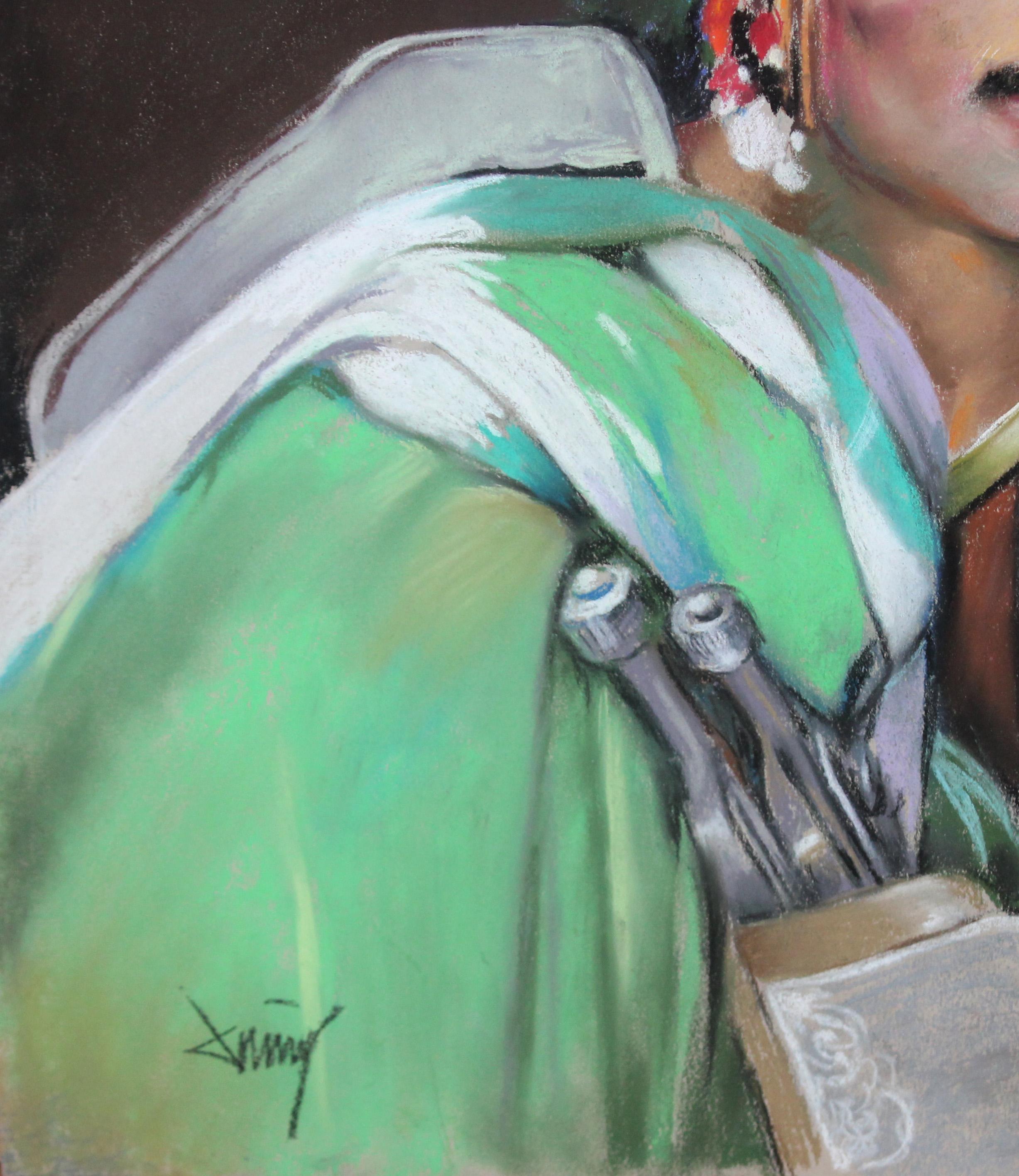 Firmado en la parte inferior por el artista

Se presenta sin enmarcar la obra

Medidas obra: 61 cm. de altura x 50 cm. de ancho

Buen estado de conservación el de la