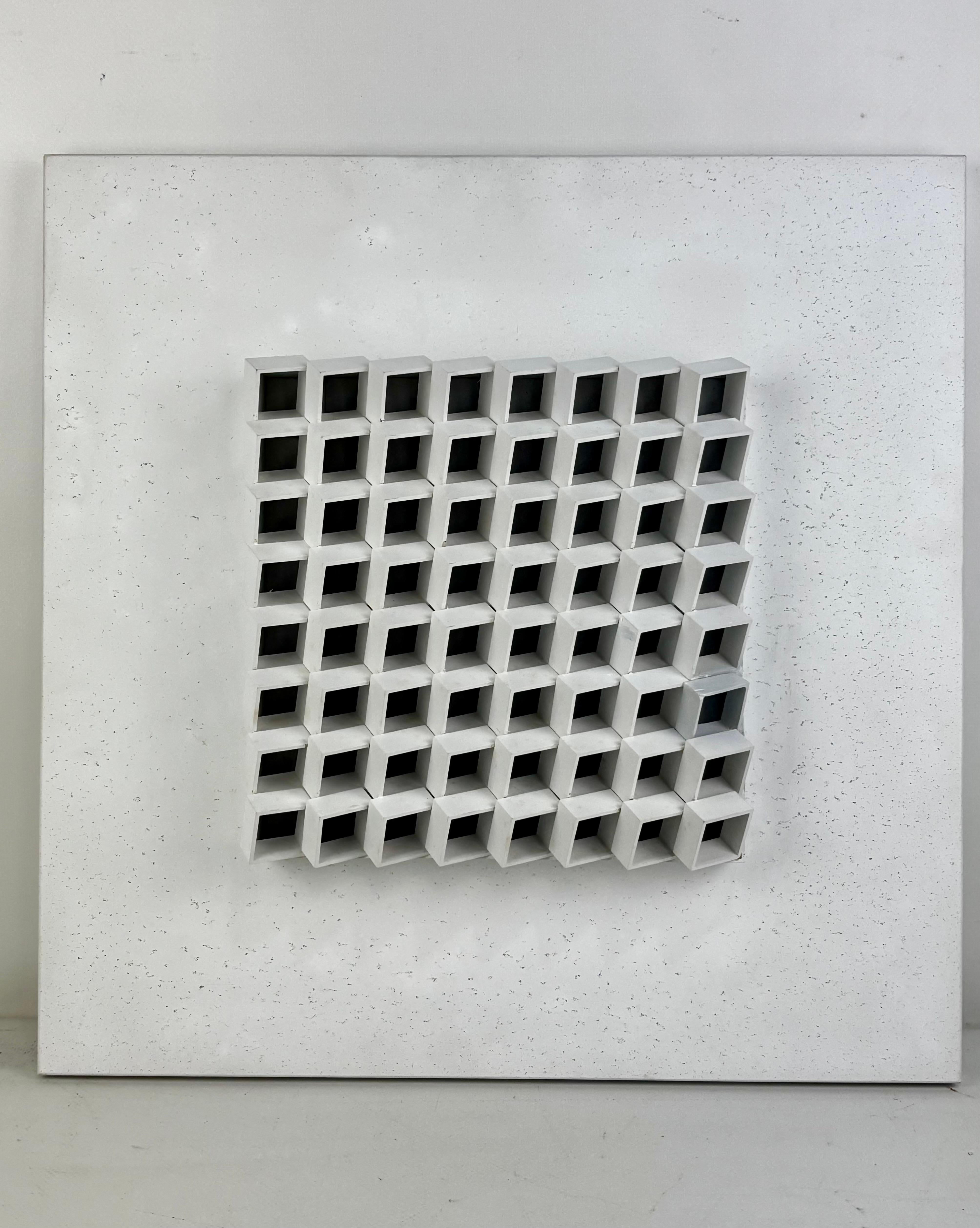 Lote de 3 composiciones modulares metálicas - Arte cinético y contructivista For Sale 1