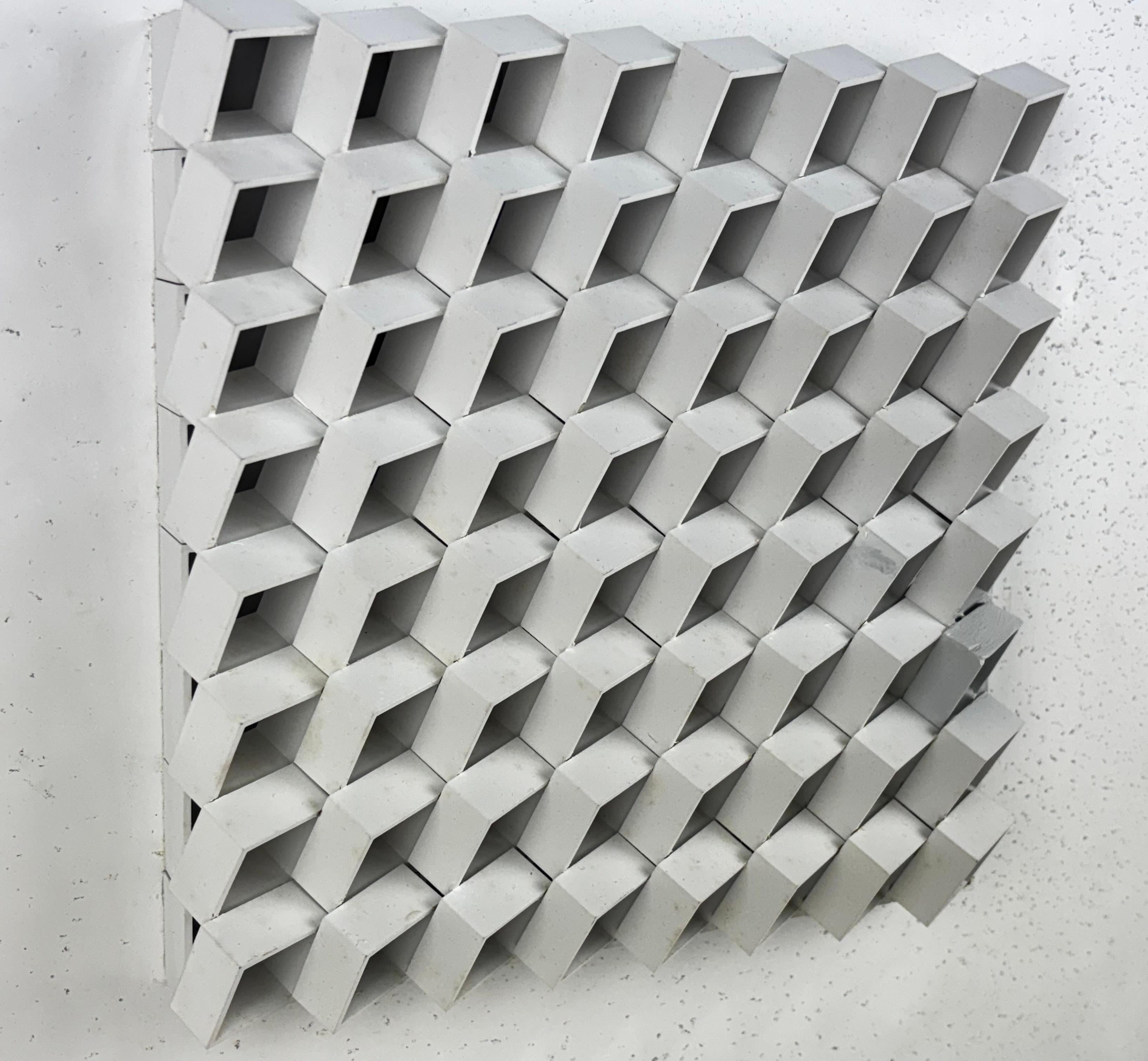 Lote de 3 composiciones modulares metálicas - Arte cinético y contructivista For Sale 3