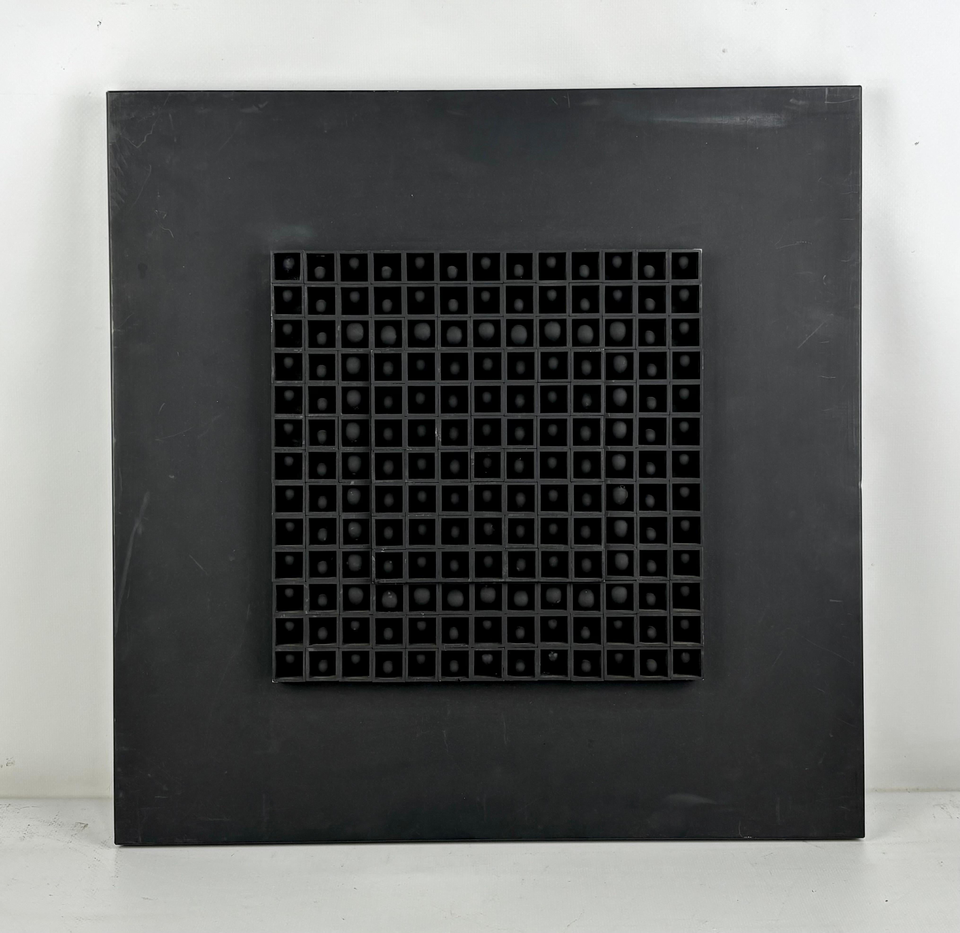 Lote de 3 composiciones modulares metálicas - Arte cinético y contructivista For Sale 7