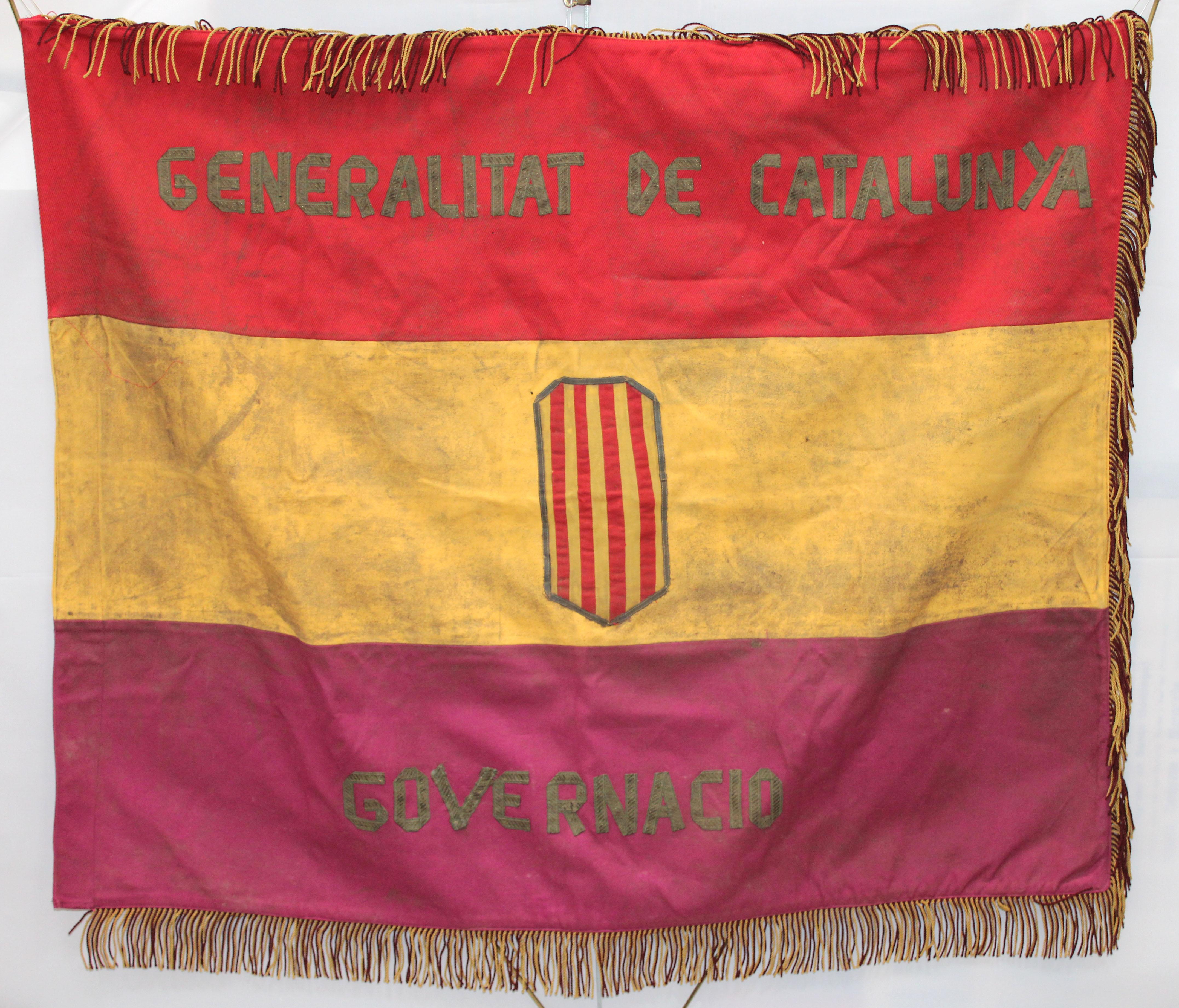 Bandera de la Generalitat de Catalunya (Governació) - Republica - Guerra Civil - Art by Unknown