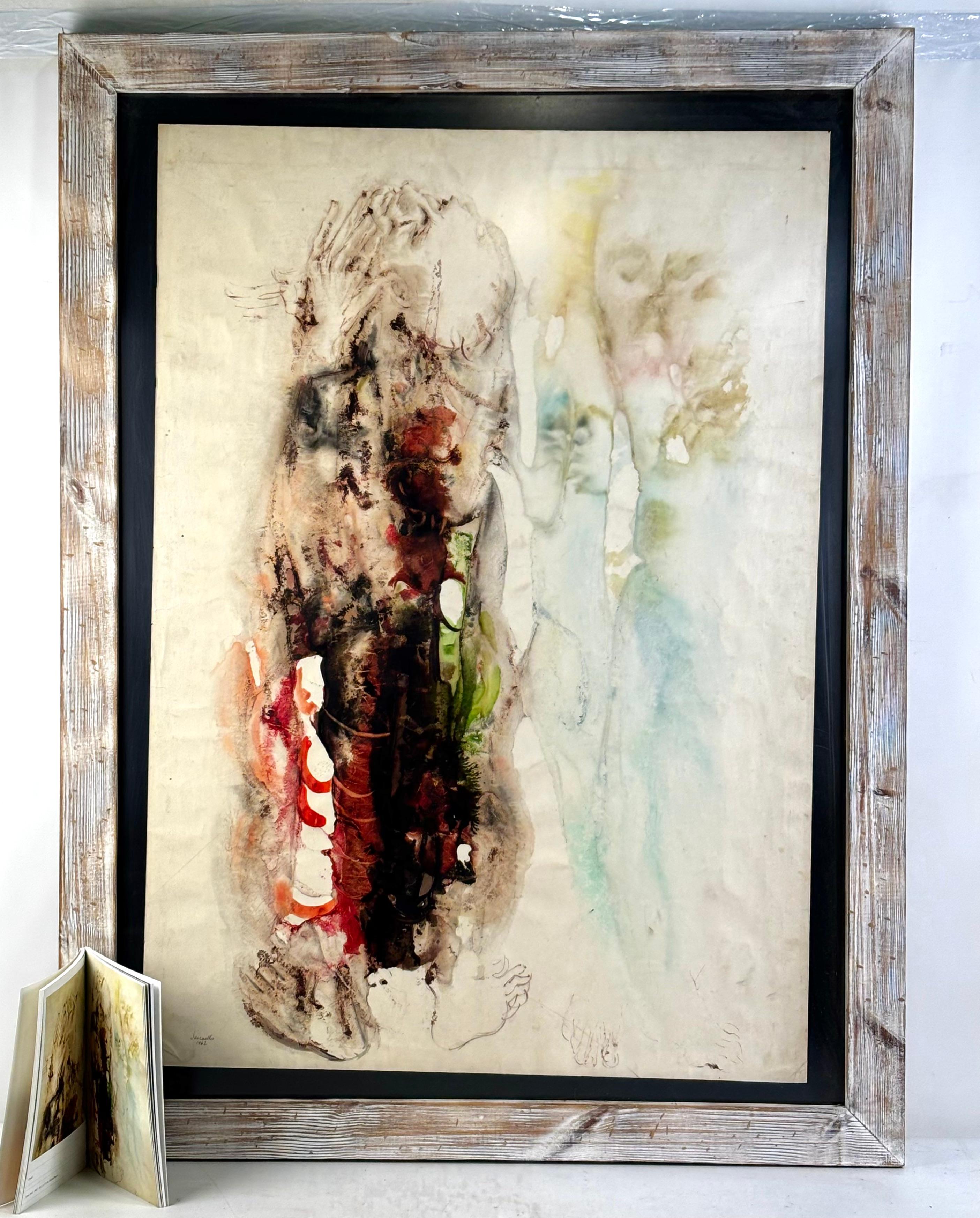 DIBUJO TÉCNICA MIXTA SOBRE PAPEL - LLUÍS SAUMELLS PANADÉS - SIN TÍTULO 1962