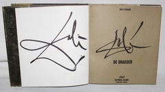 Firma original de Salvador Dalí - Libro Draeger - 1ª edición - Año 1968
