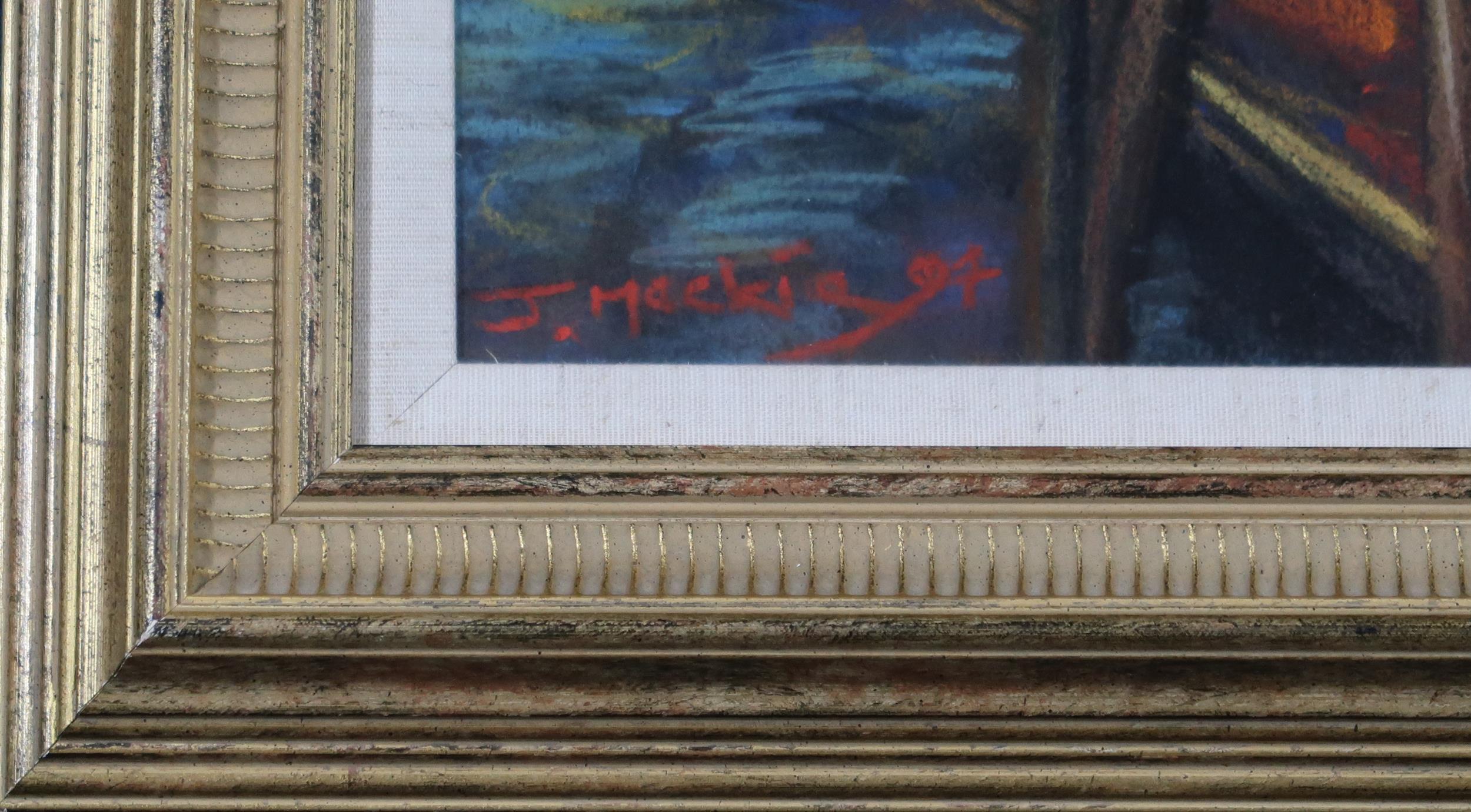 Der Blick auf den Kanal - Venezia (Impressionismus), Painting, von John Mackie (b.1955)