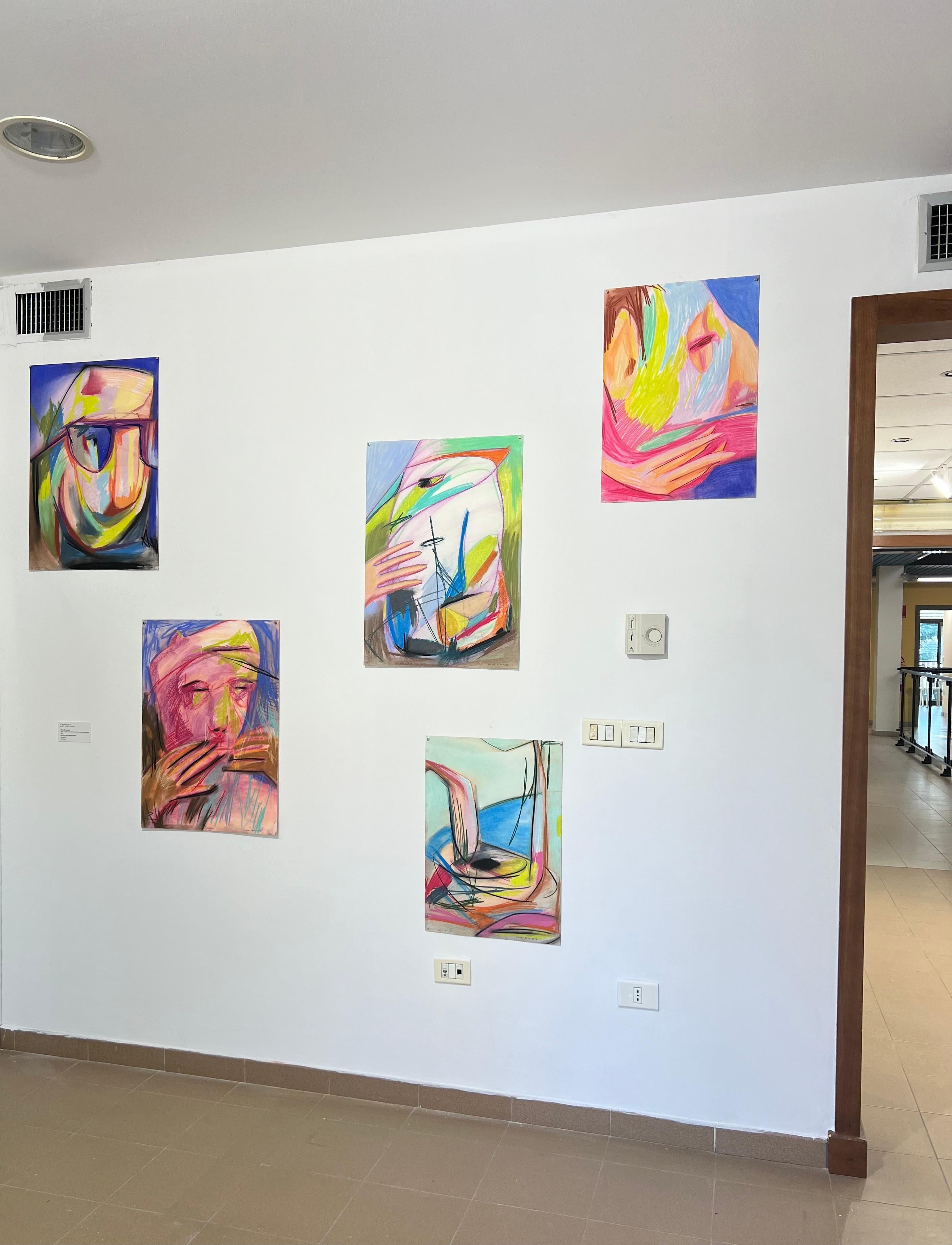 Contemporary Pastel Drawing on Paper - Aus der Serie 