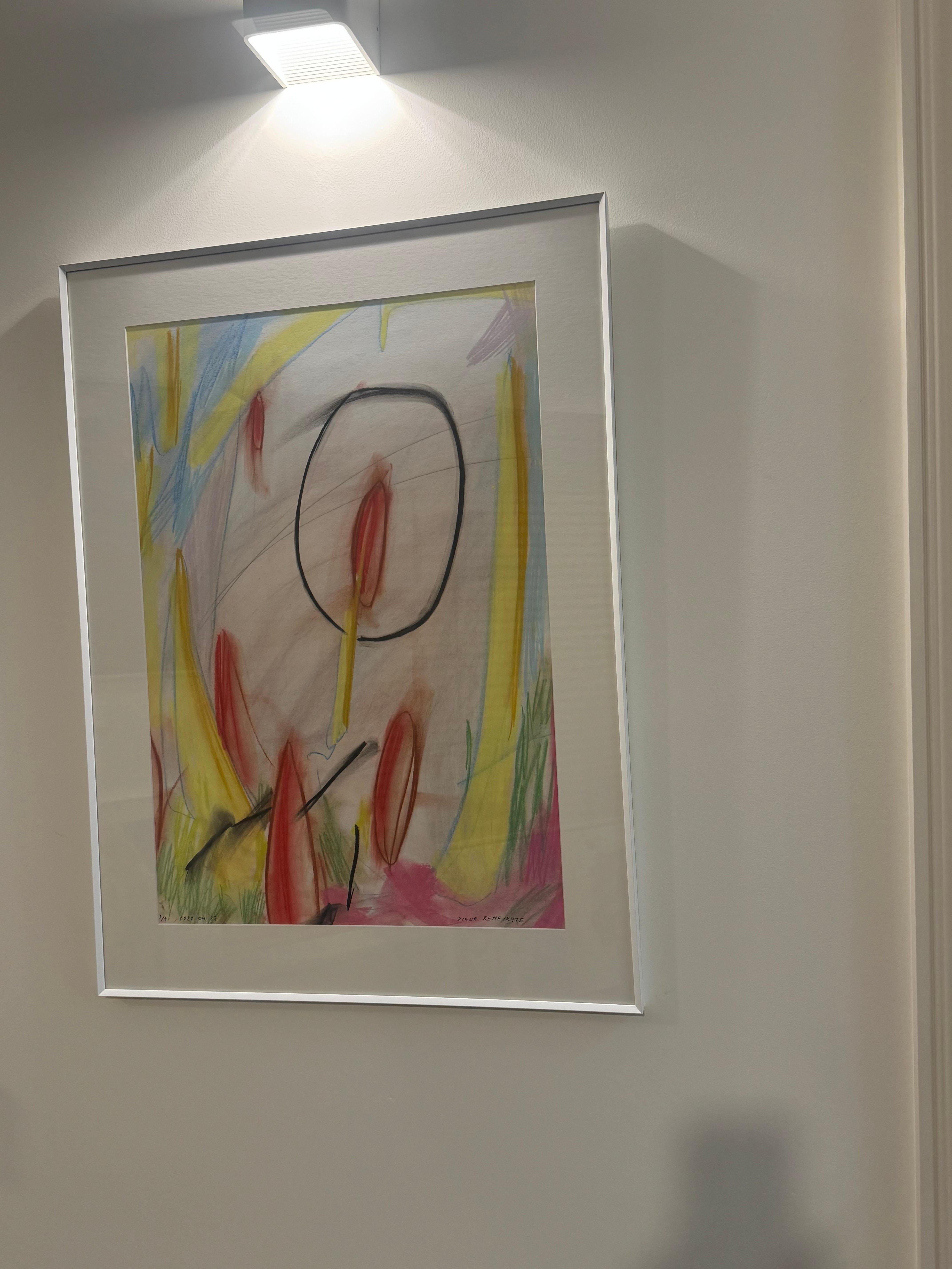 Pastel Drawing on Paper from the Series 