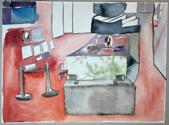 Watercolour on Embossed Paper - Series "Visual Diaries" - Contemporary Artist