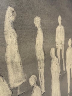 Disegno figurativo su carta - Los 15 - Colori a pastello - Artista messicano