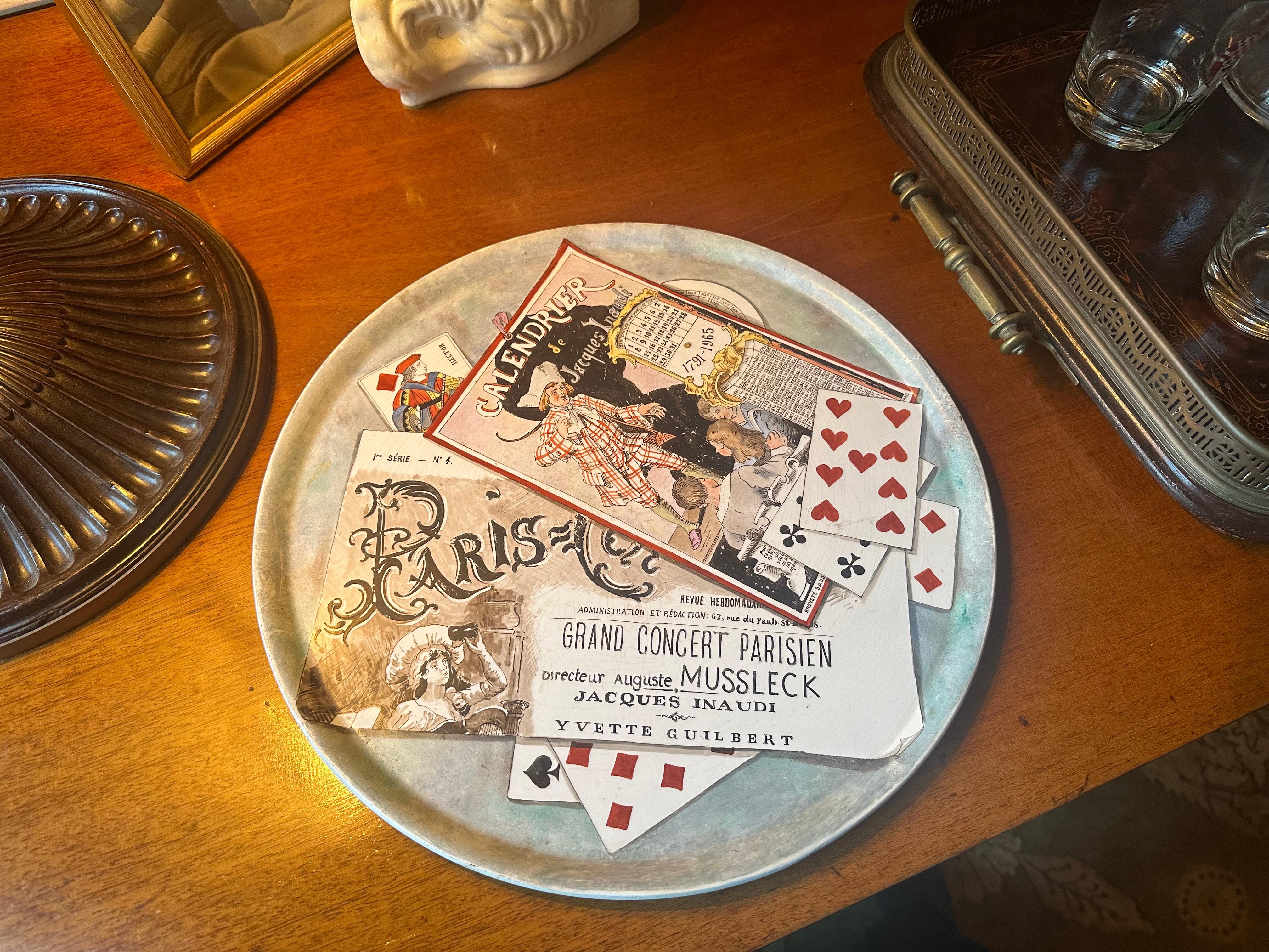 Vintage Grand Concert Parisien Gaming Plate