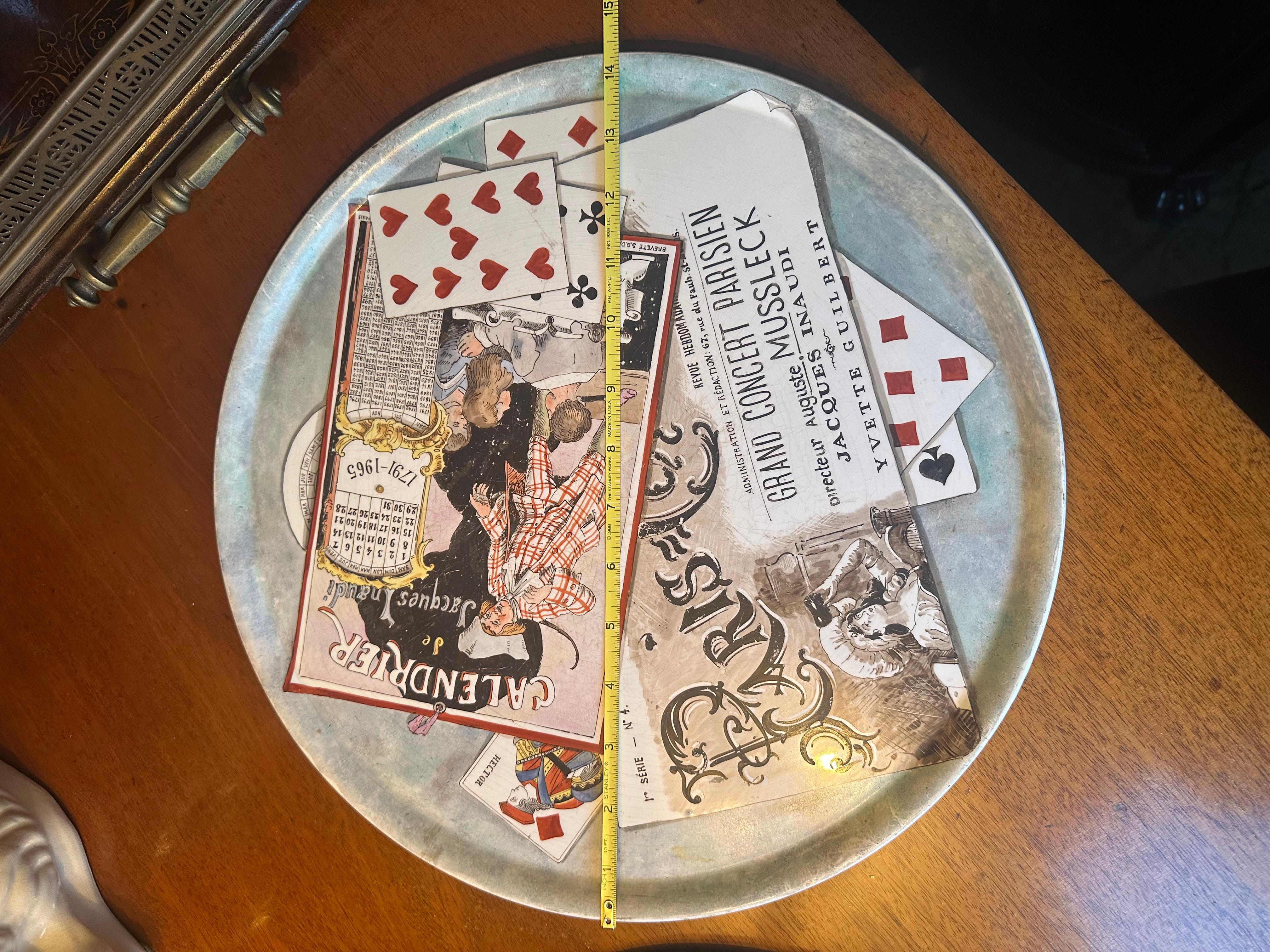 Assiette de jeu vintage Grand concert Parisien en vente 1
