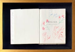 Marc Chagall - Drawing with Flowers, signed and dedicated to Max Brun Drawing with Flowers, signed and dedicated to Max Brun