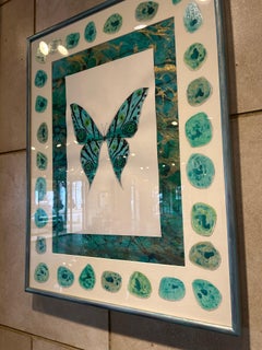 Original abstract butterfly drawing  by easily searchable artist Steve McElroy.