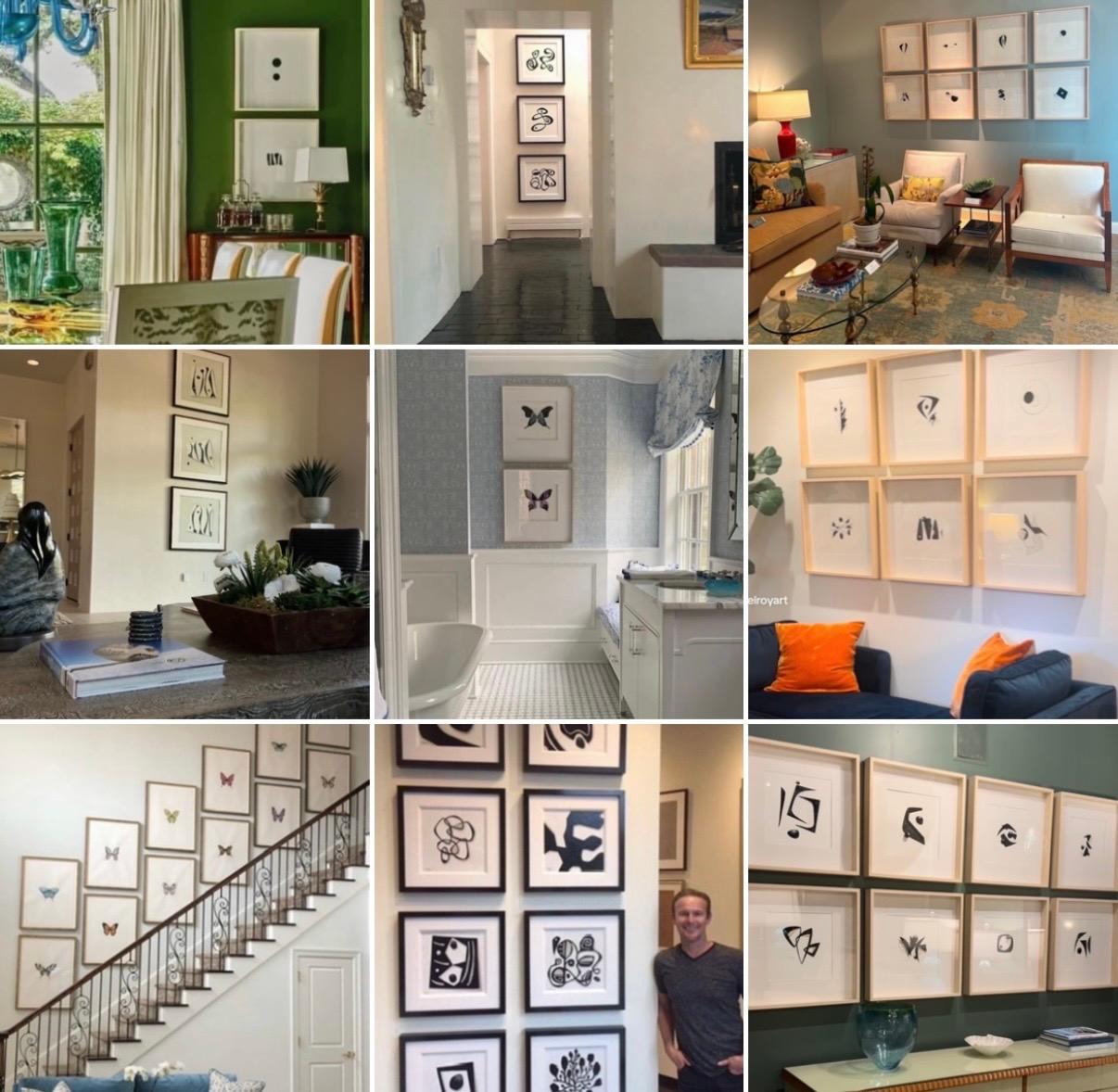 9 dessins originaux contemporains de Steve McElroy, non encadrés, dans des passe-partout de luxe de 6 plis. en vente 12