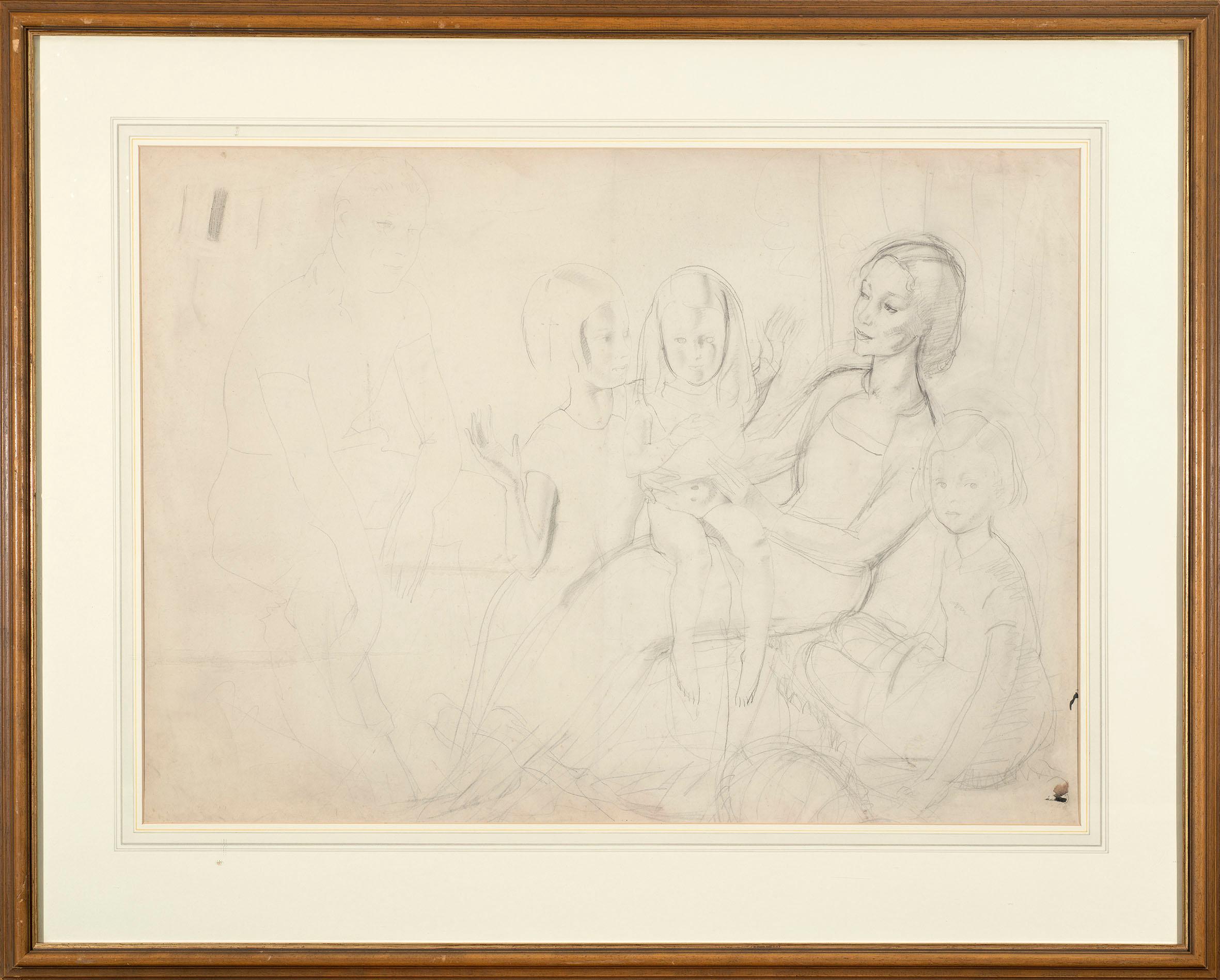 Étude pour M. et Mme R. H. Butler et leurs filles