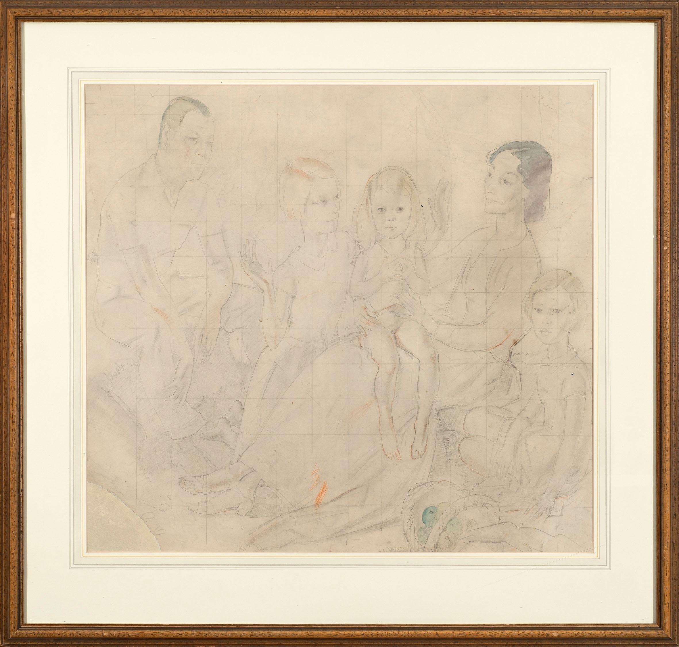Portrait Bernard Fleetwood Walker - Étude pour M. et Mme R. H. Butler et leurs filles