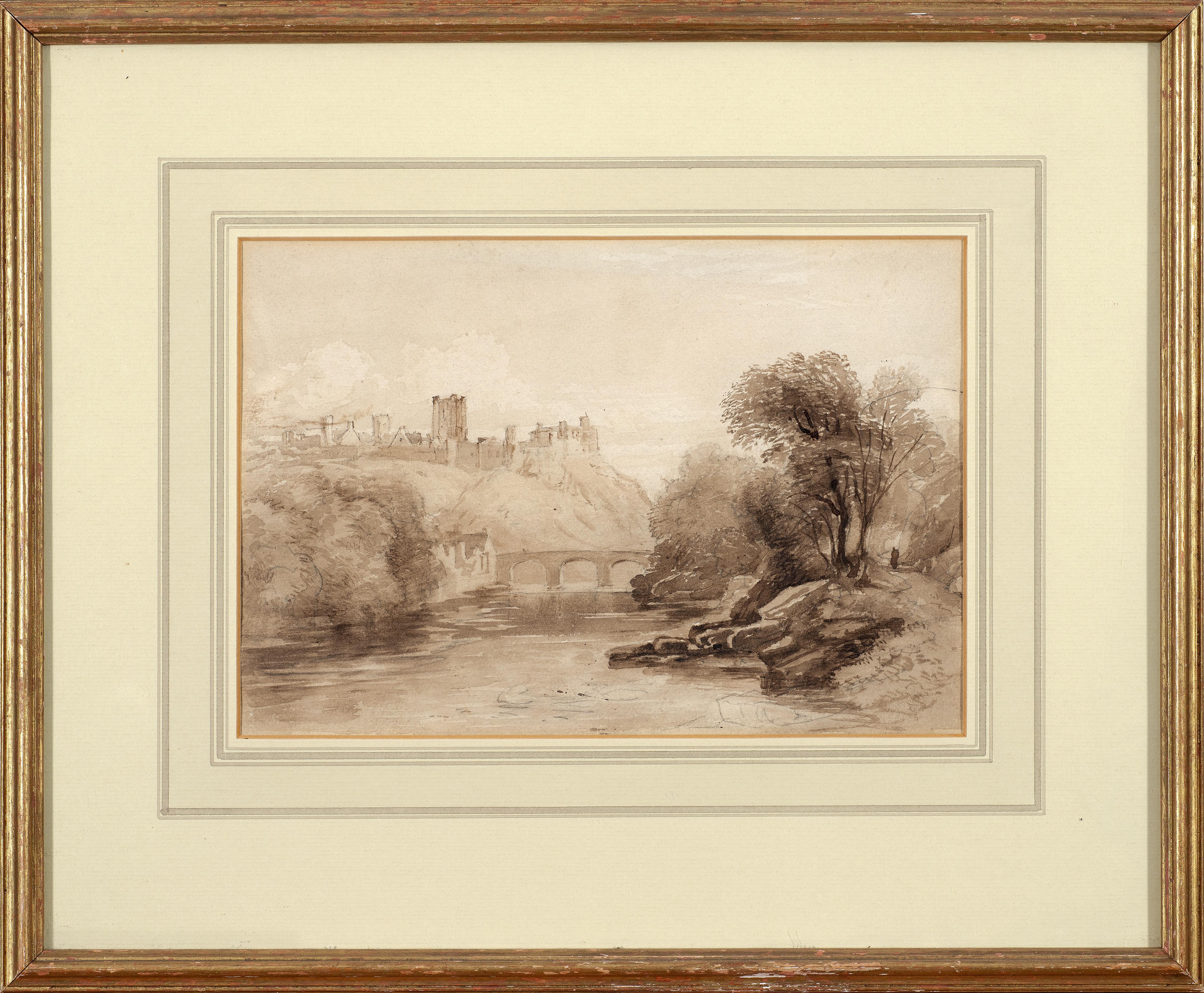 Skizze von Richmond Castle, North Yorkshire