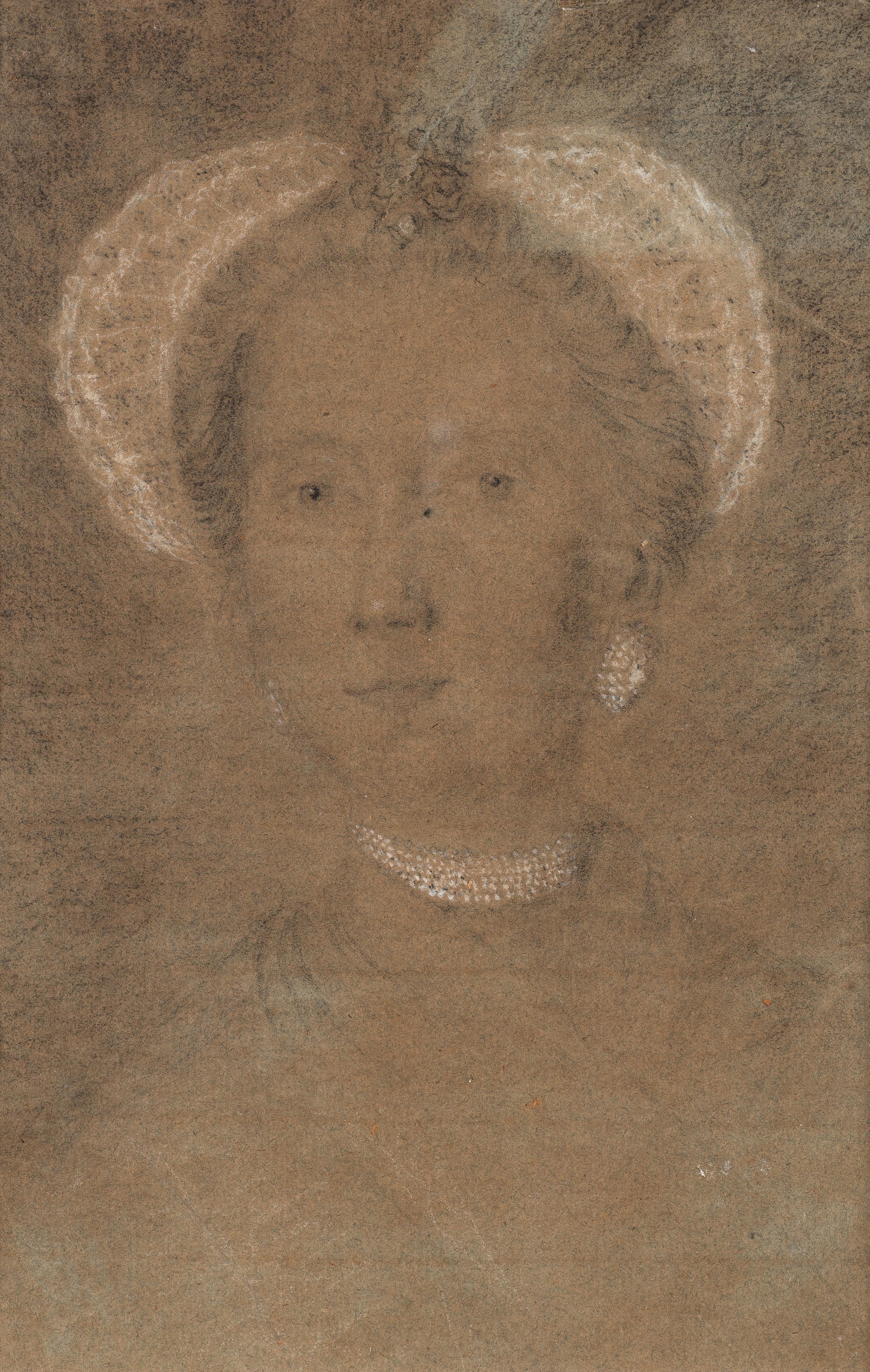 Studio di busto di una signora alla moda, 1760 ca. - Art di Robert Healy