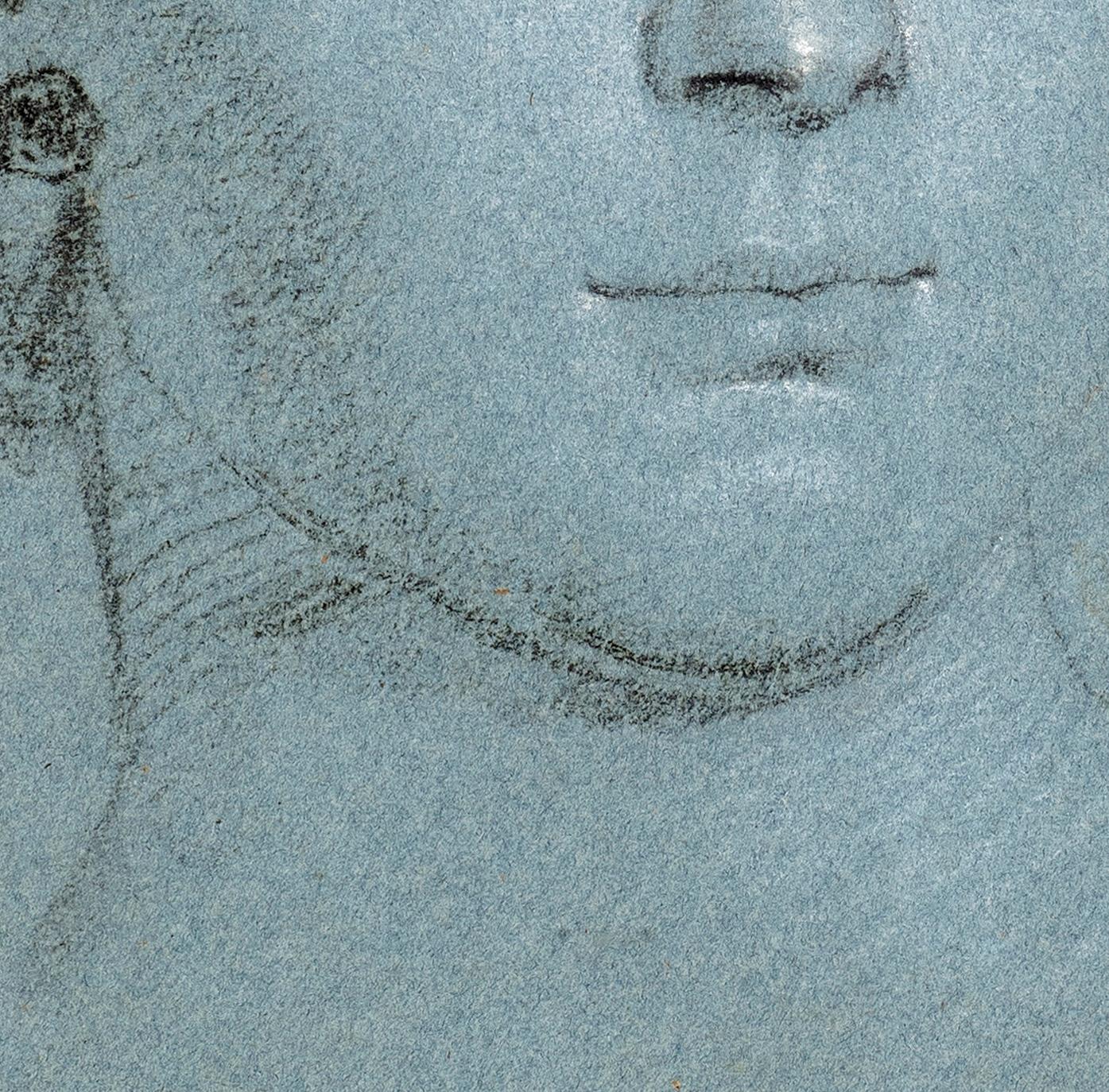 Retrato estudio de una Dama, con piedras preciosas y perlas en venta 1