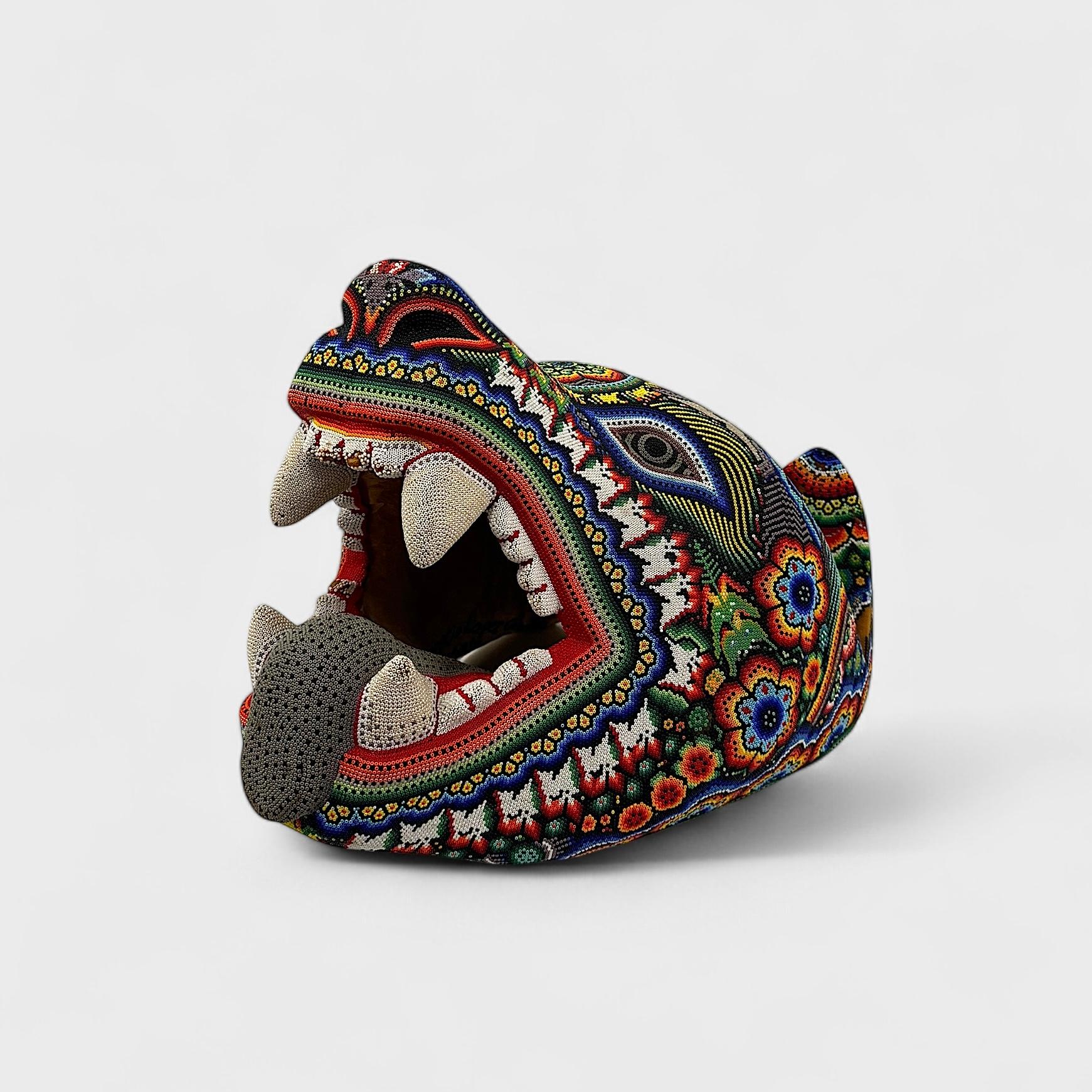 Large Jaguar Head - Art by Florencio Lopez Carrillo.
