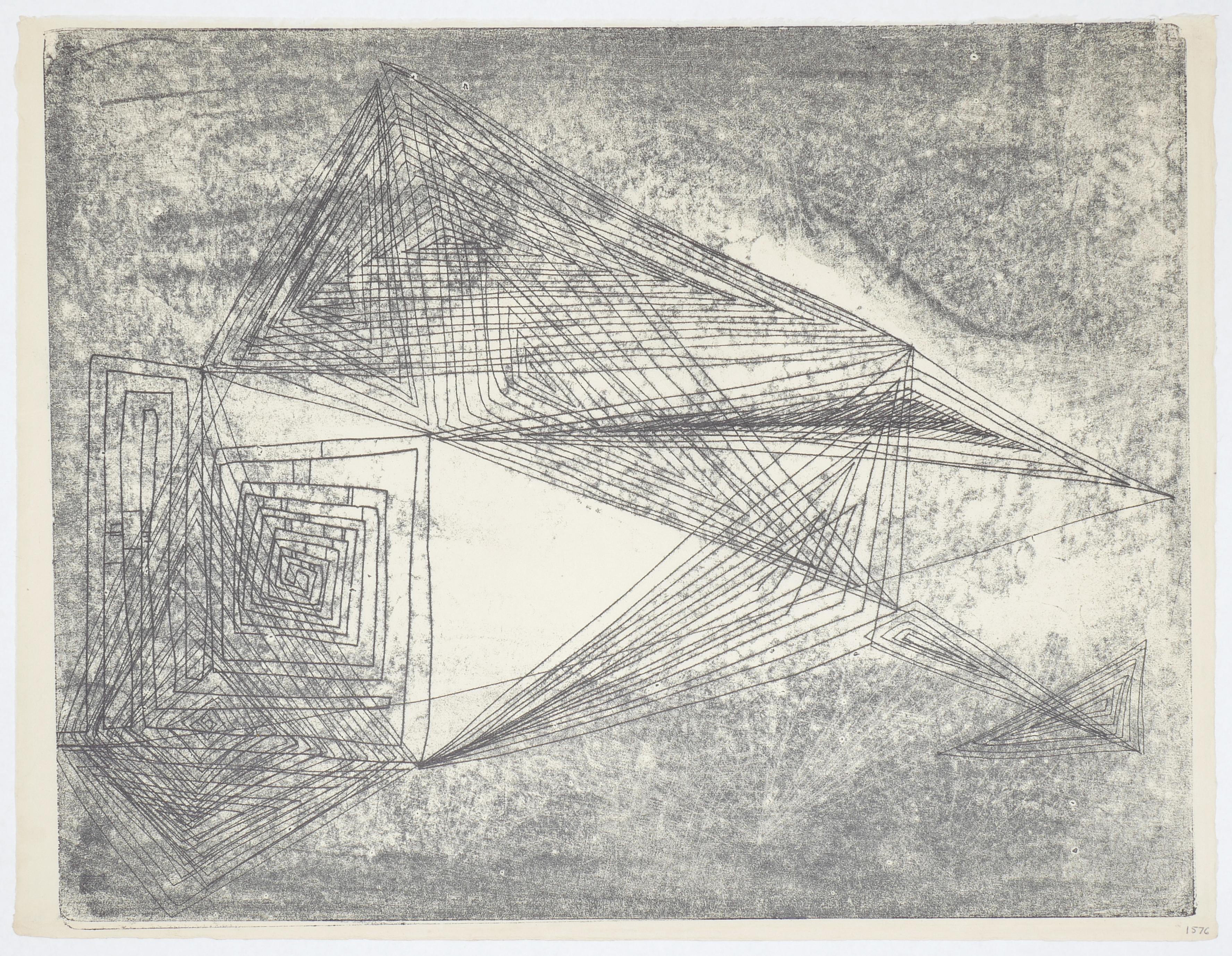 Harry Bertoia Abstract Drawing - Untitled