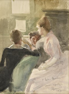 Conversation au salon