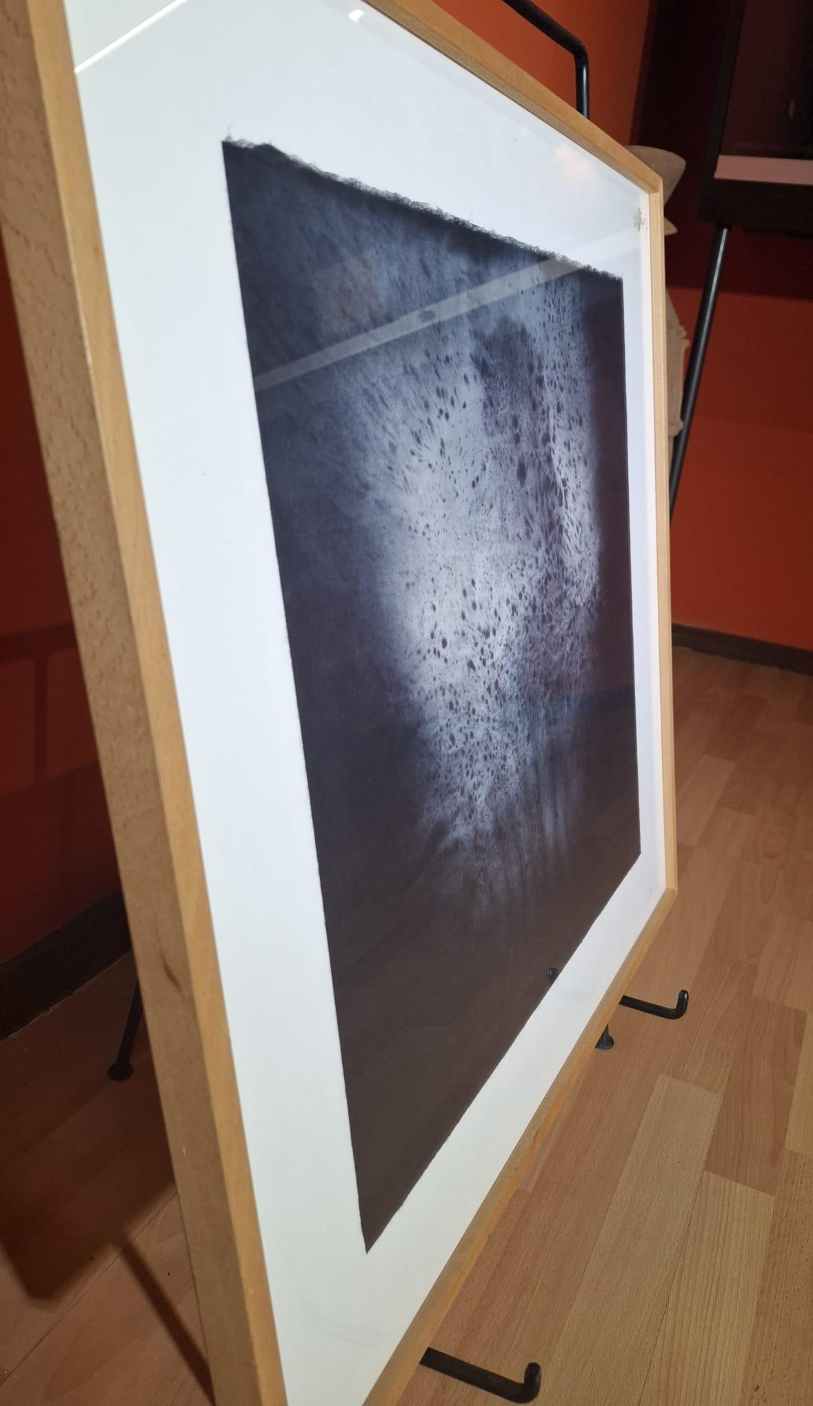 Maguelone I - Gray Abstract Drawing by Jose Maria Sicilia