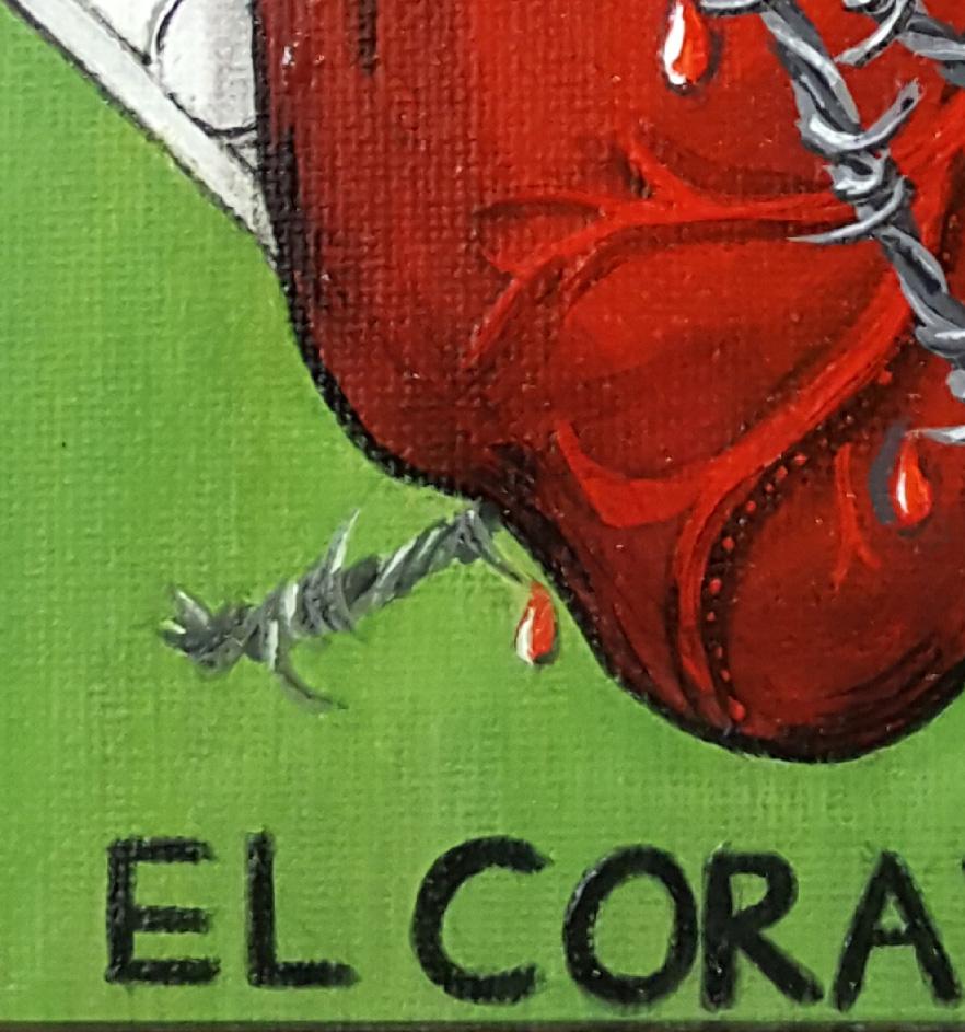 El Corazon - Contemporary Painting by Georgia Griffin