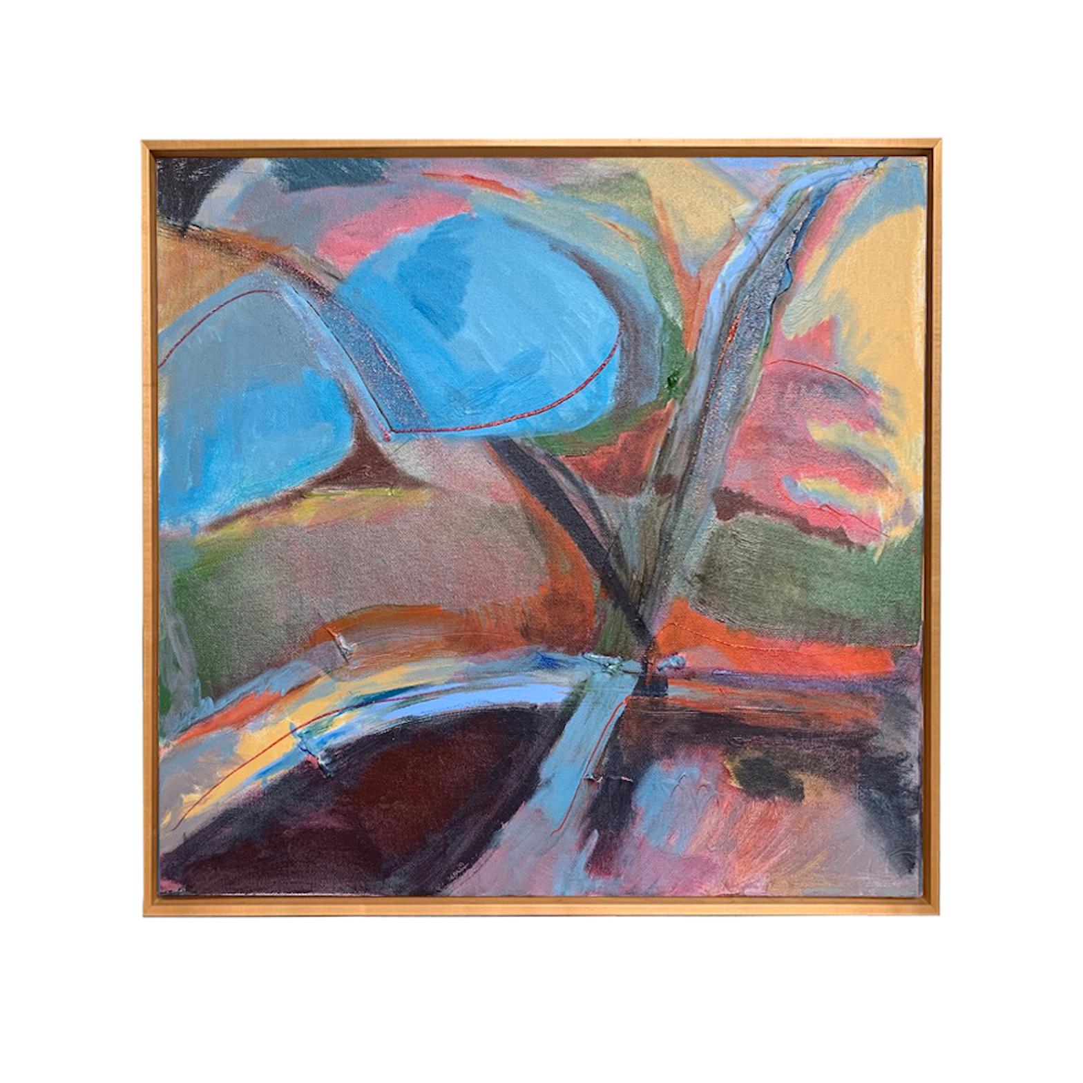Herbstlicher Rhythmus (Braun), Landscape Painting, von Beth Barry